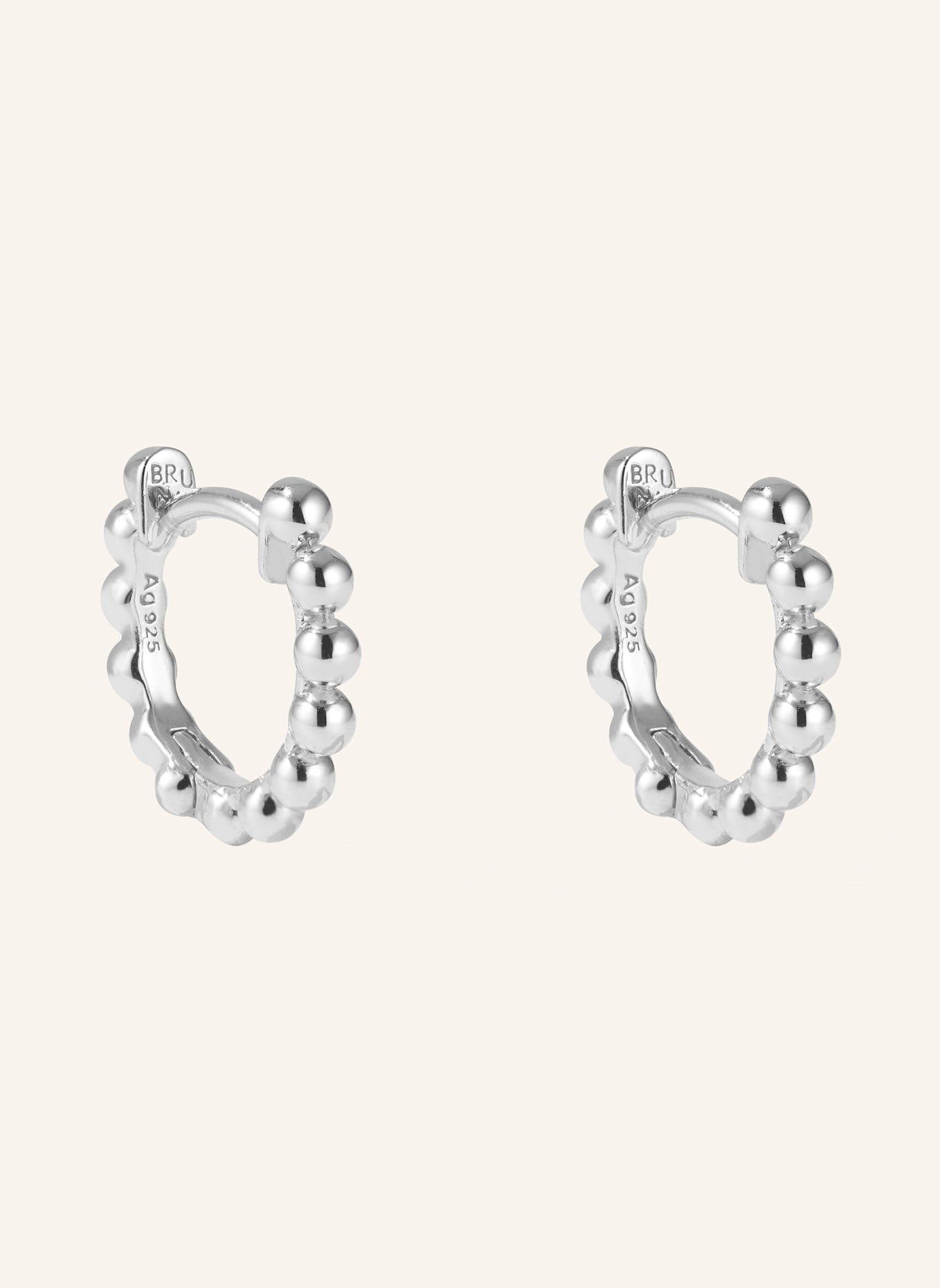 BRUNA The Label Creolen SAMOS: SILBER