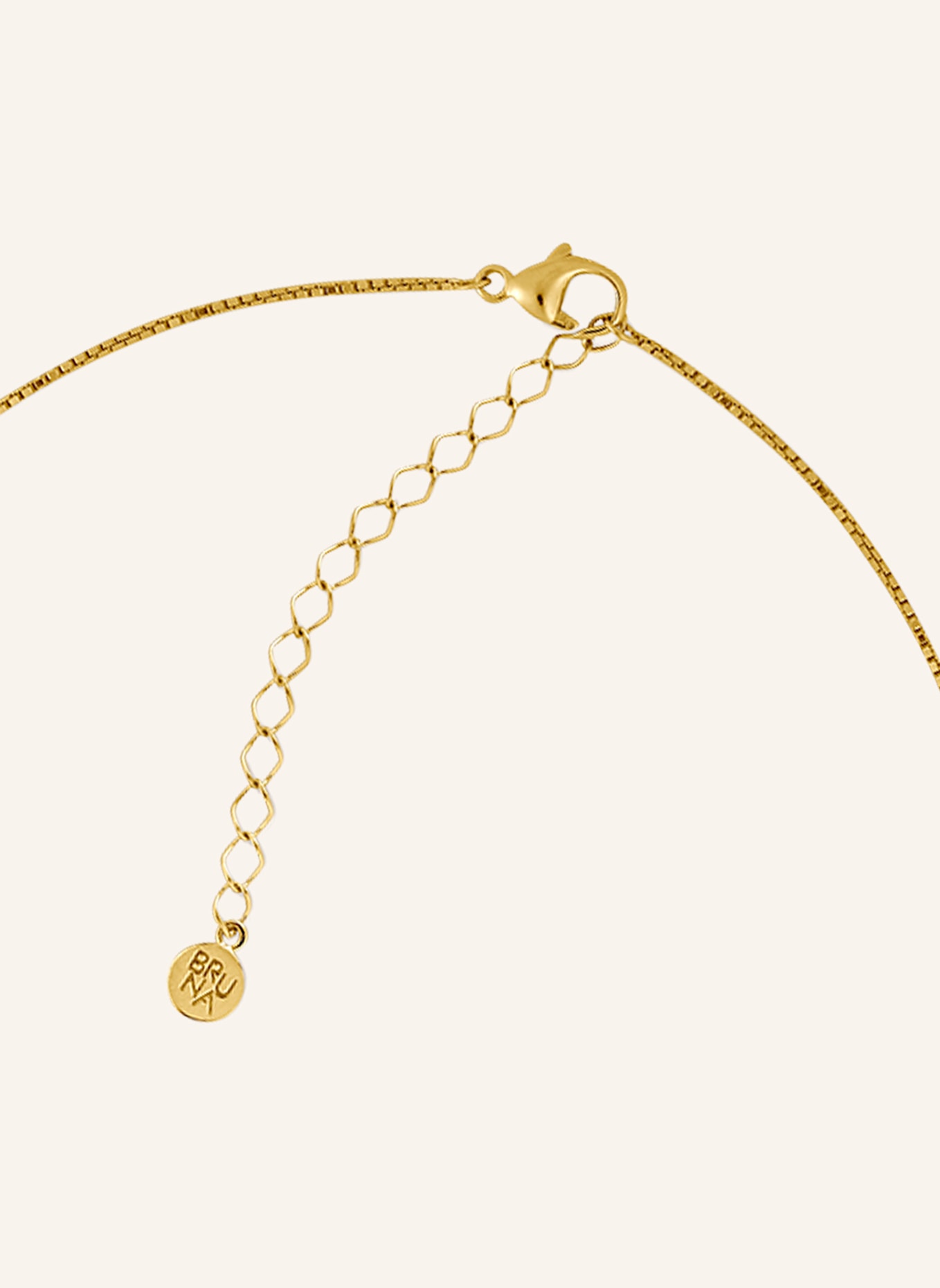 BRUNA The Label Halskette ASSISI mit Onyx: GOLD