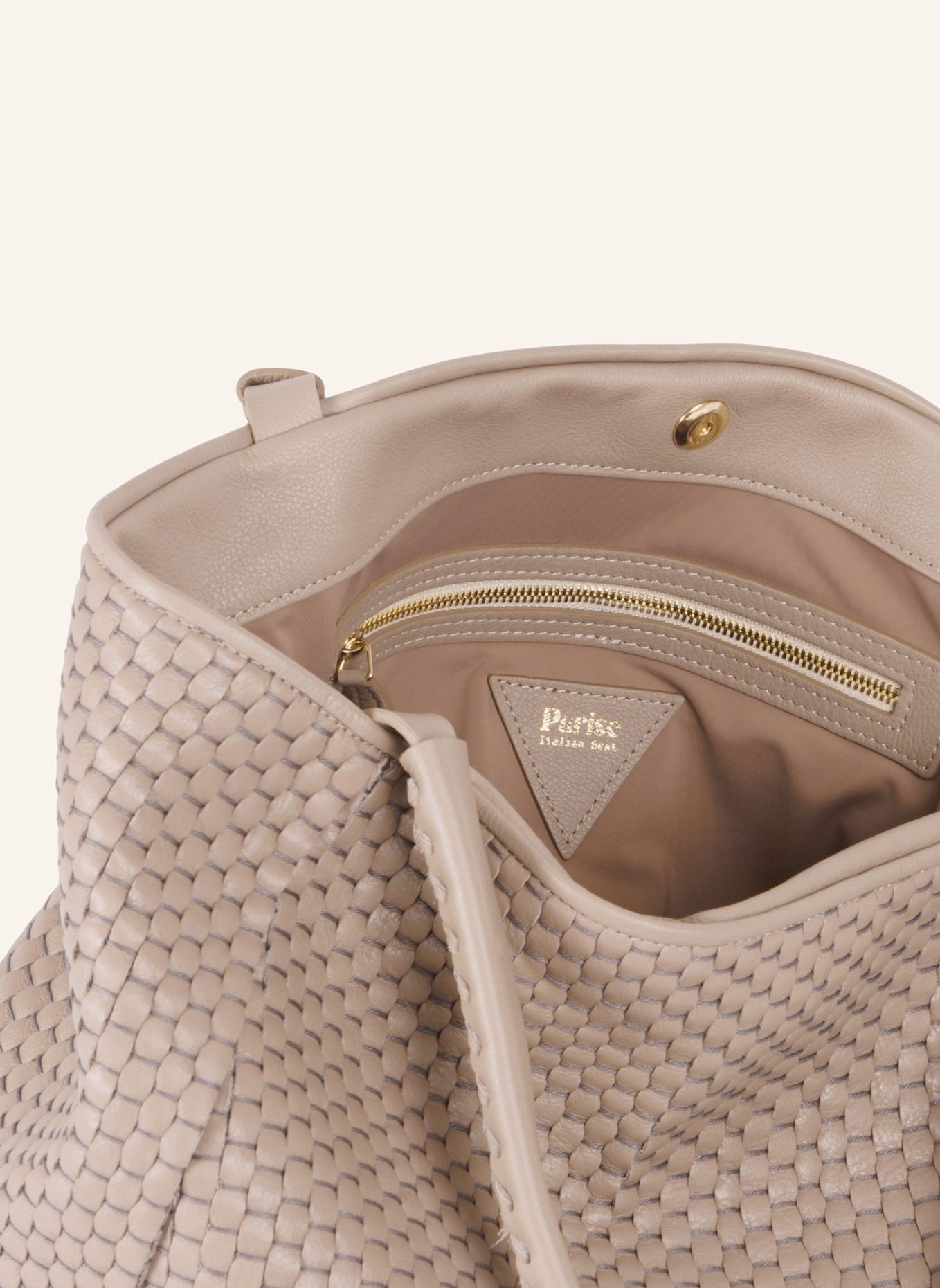 Parise Handtasche '09' OHNE FRANSEN: TAUPE