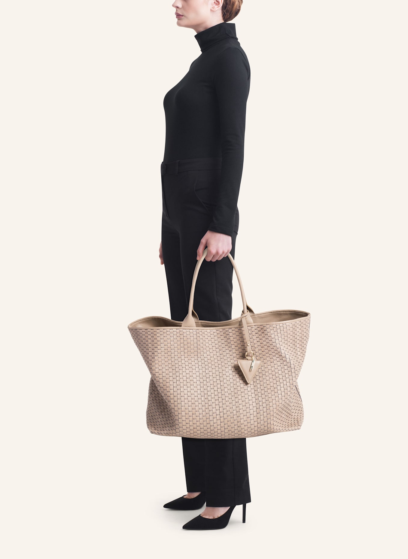 Parise Tote bag '60' LARGE: TAUPE