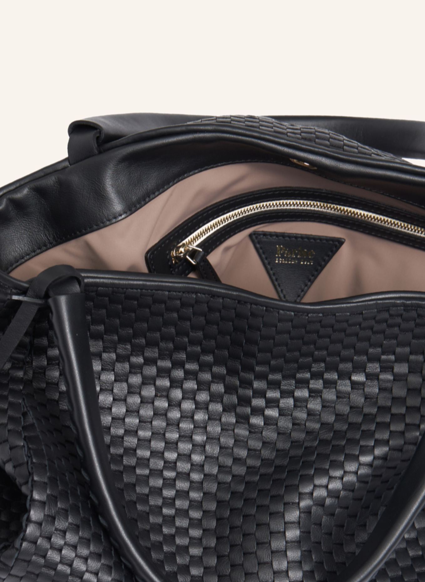 Parise Handtasche '09' OHNE FRANSEN: SCHWARZ