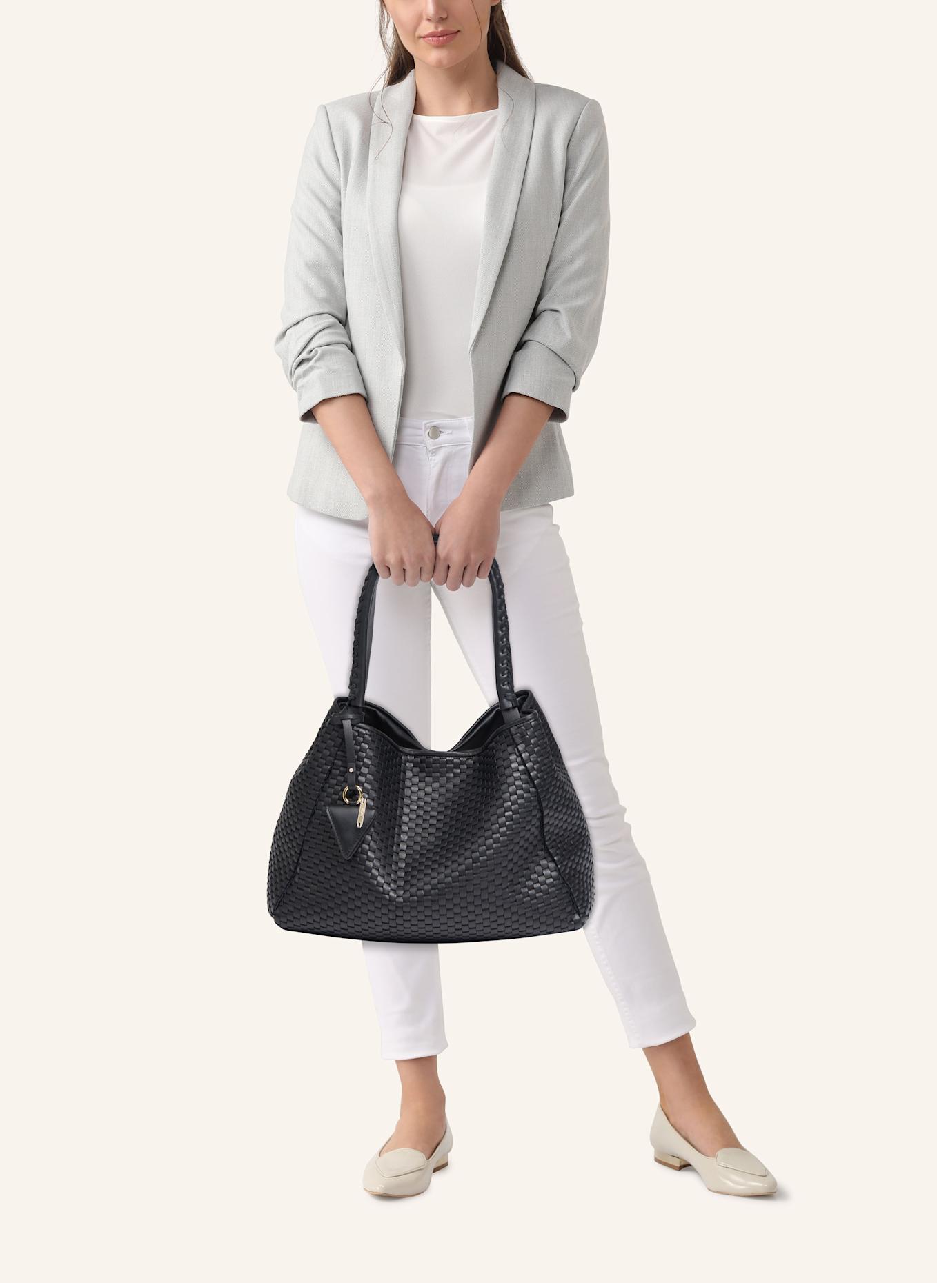 Parise Handtasche '09' OHNE FRANSEN: SCHWARZ