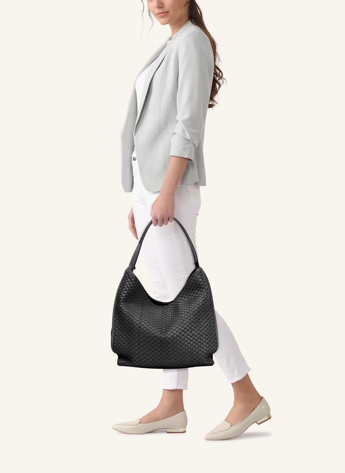 Parise Schultertaschen '697': SCHWARZ