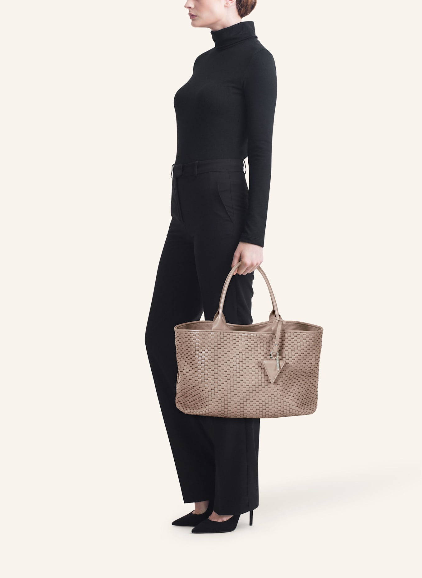 Parise Tote bag '60' MEDIUM: TAUPE