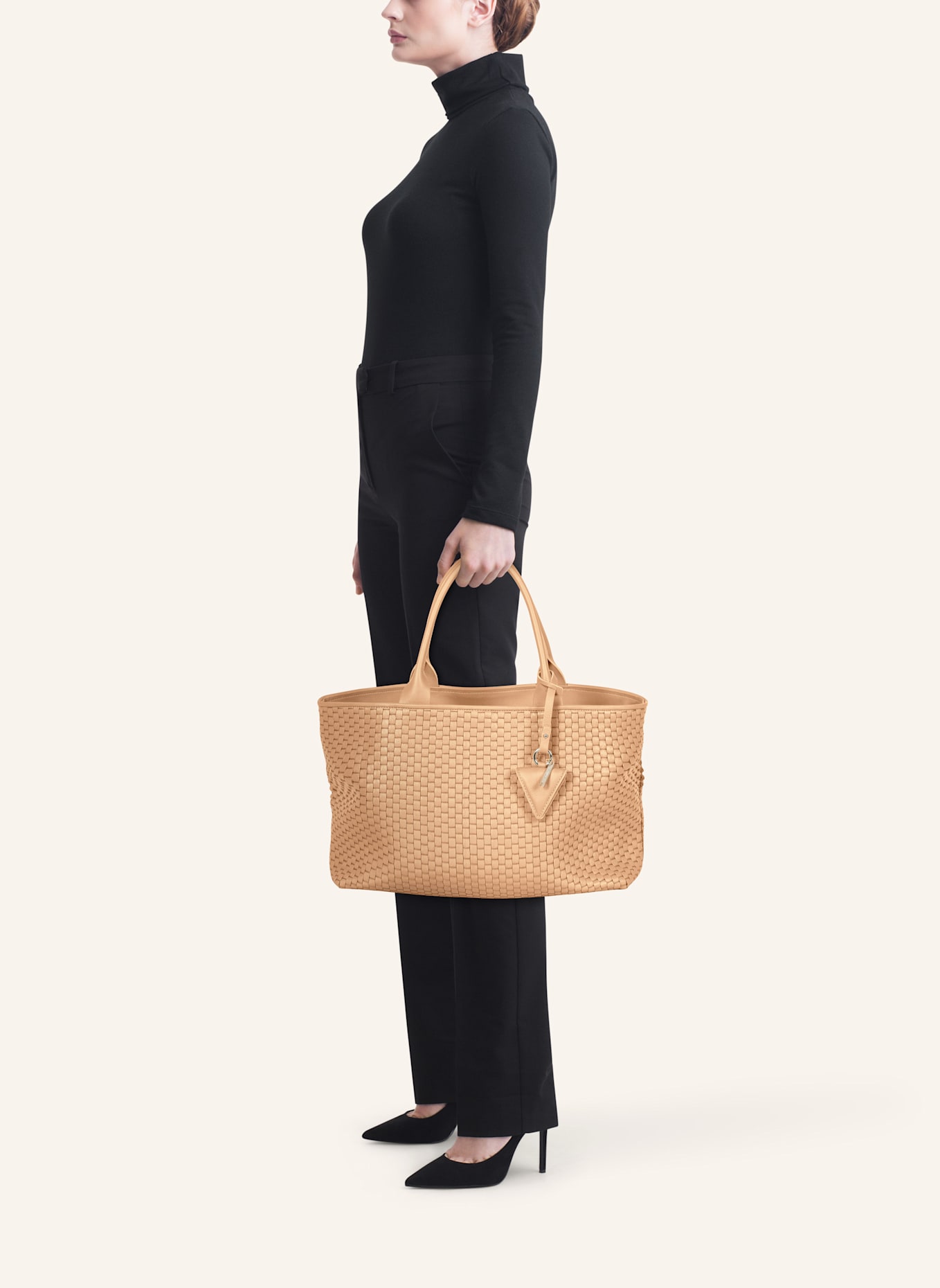 Parise Tote bag '60' MEDIUM: BEIGE/ CAMEL