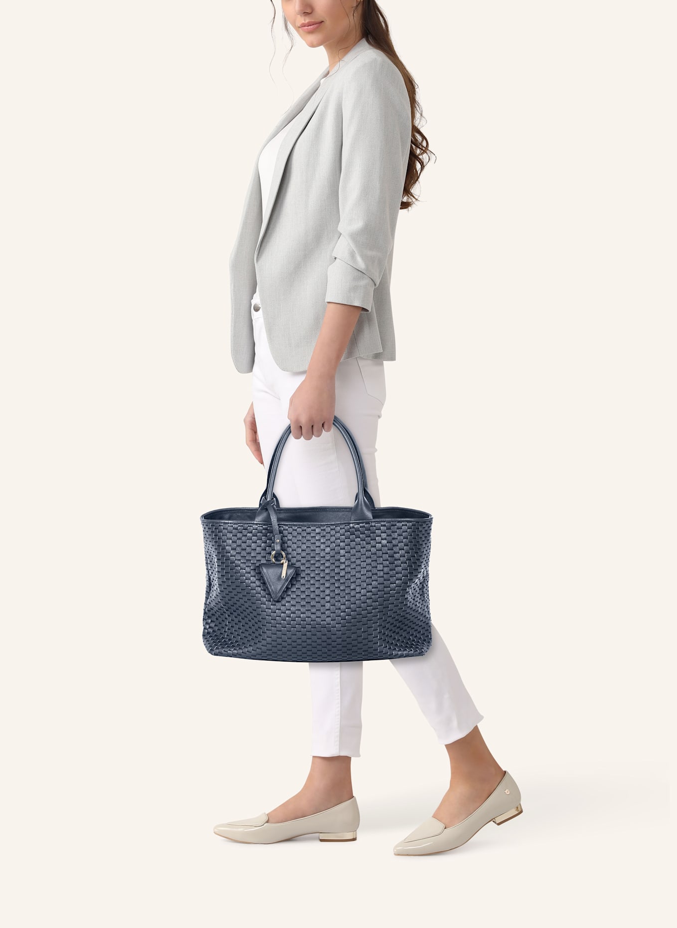 Parise Tote bag '60' MEDIUM: DUNKELBLAU/ BLAU