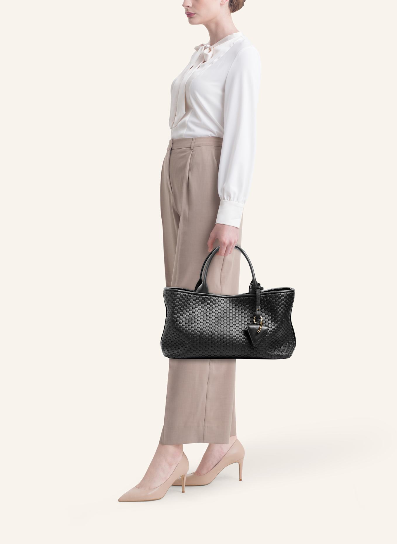 Parise Tote bag '60' SMALL: SCHWARZ