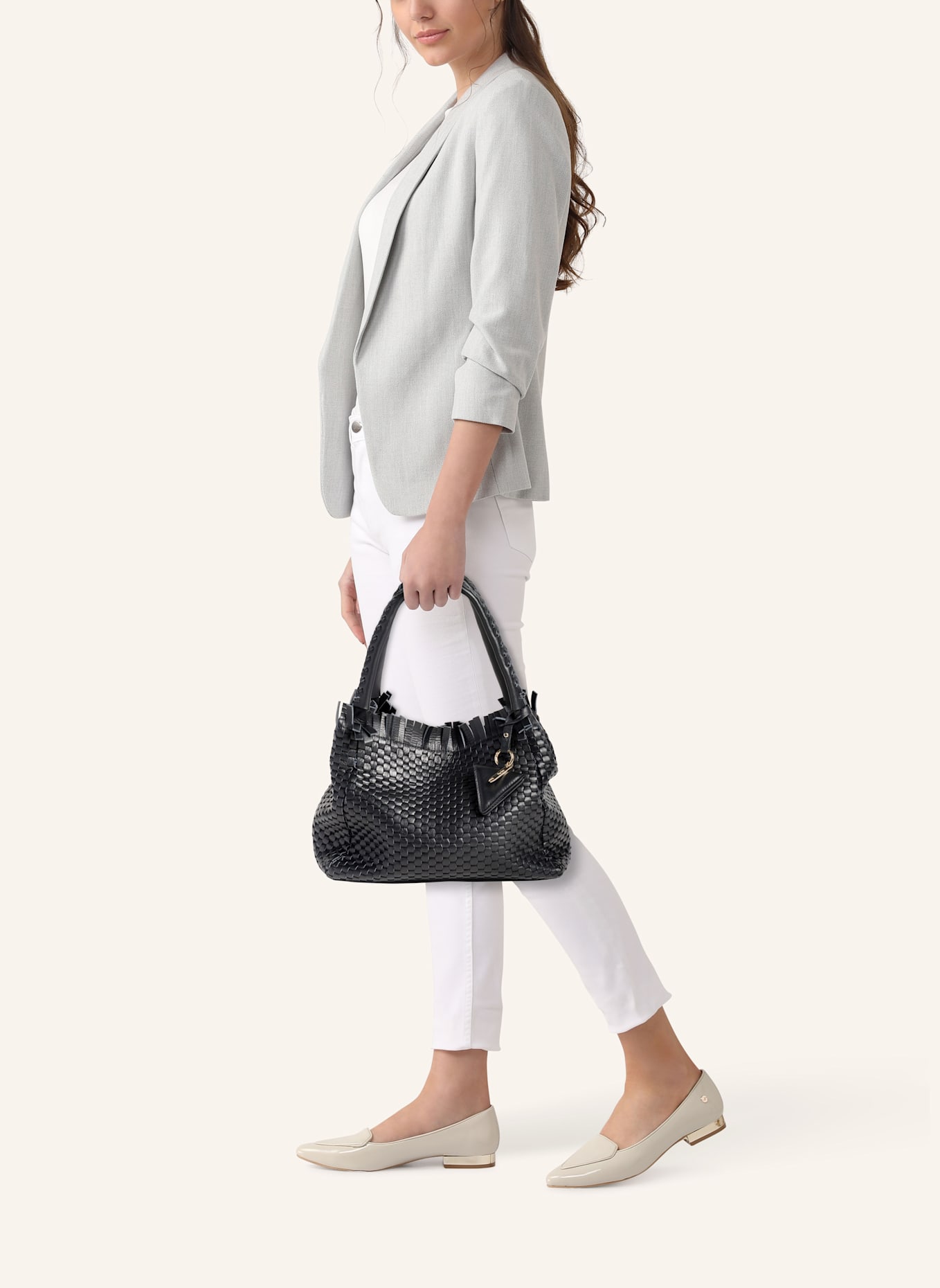 Parise Handtasche '09' SMALL: SCHWARZ