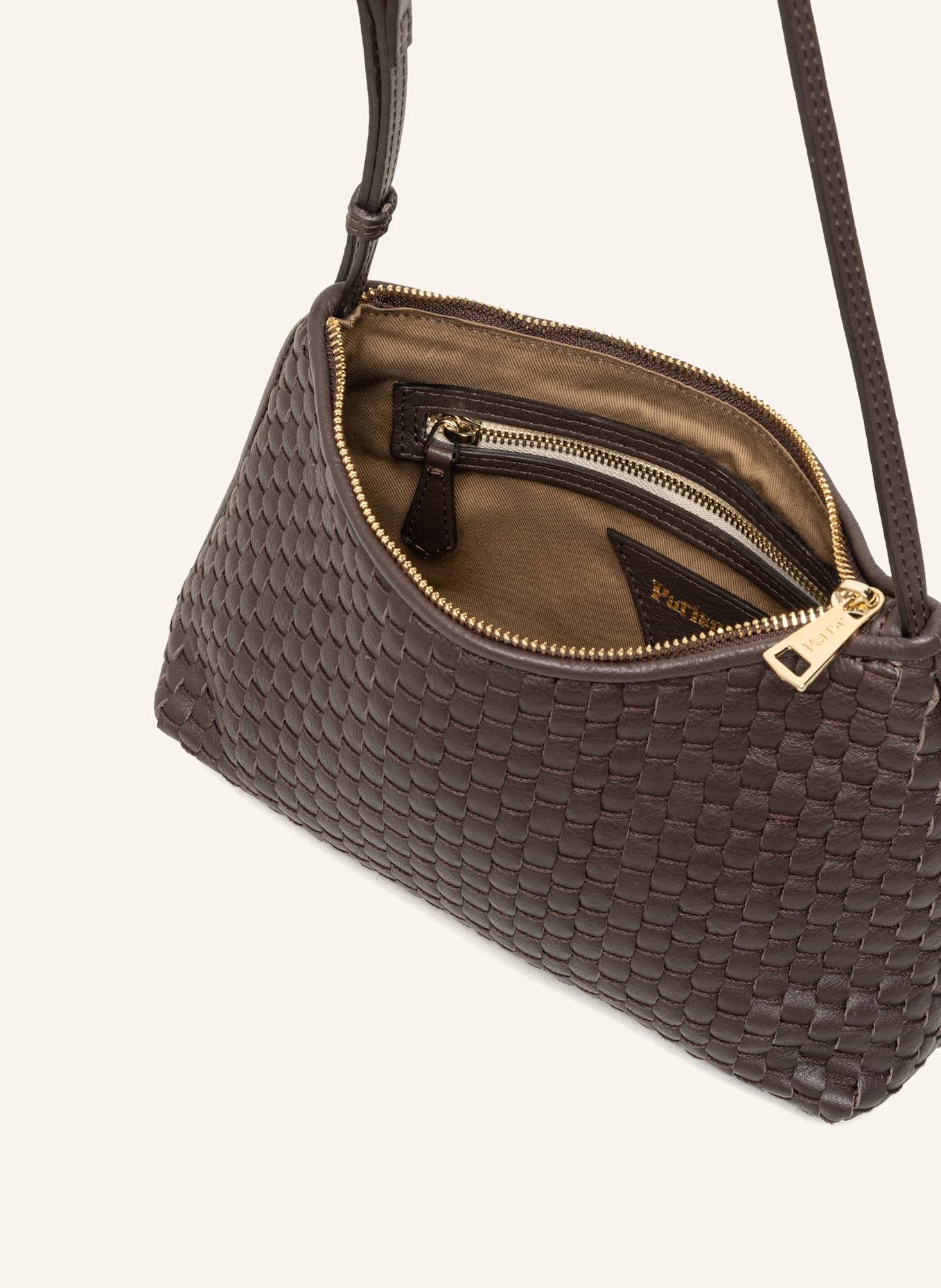 Parise Schultertaschen '81': DUNKELBRAUN/ BRAUN