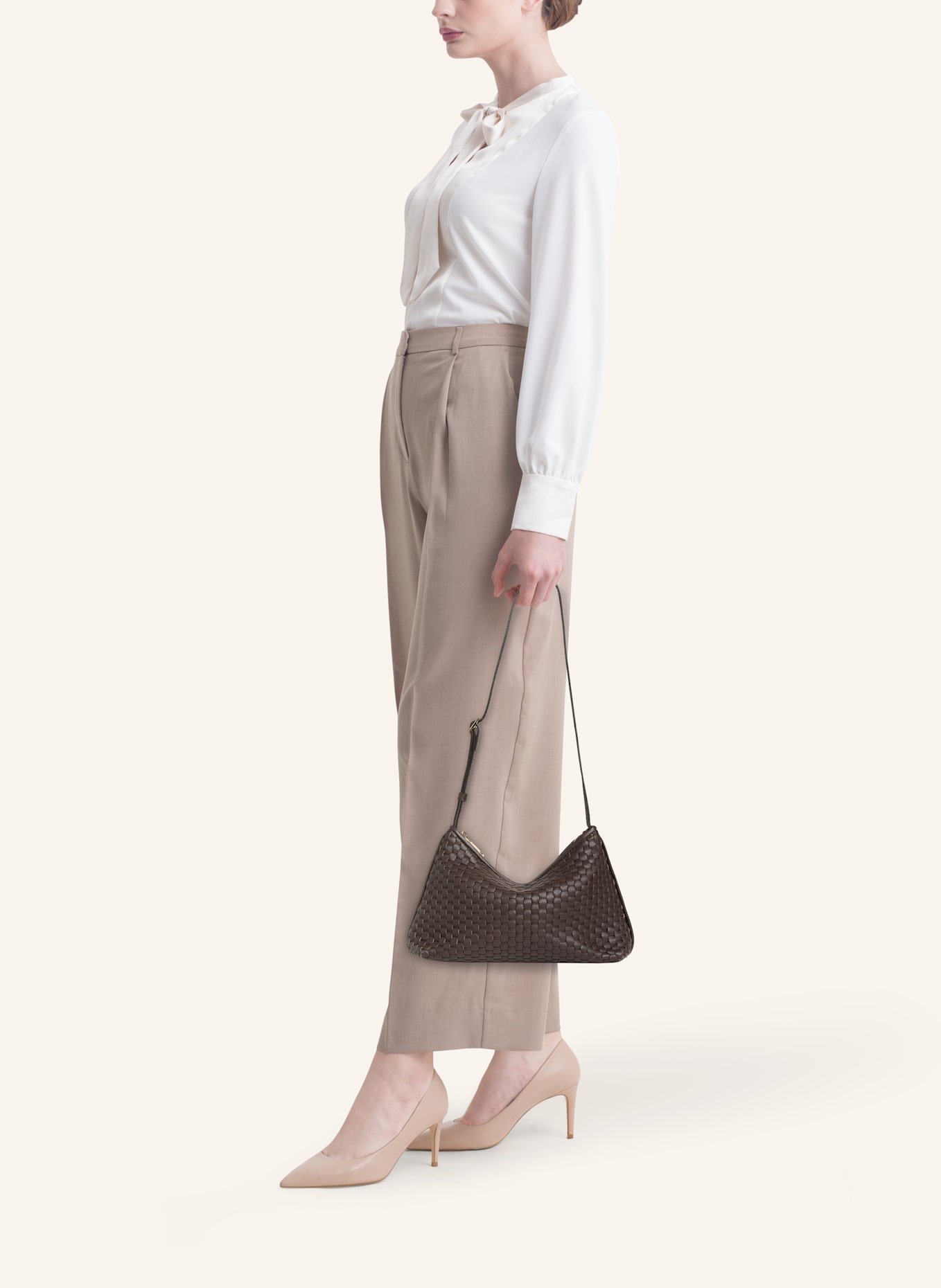 Parise Schultertaschen '81': DUNKELBRAUN/ BRAUN