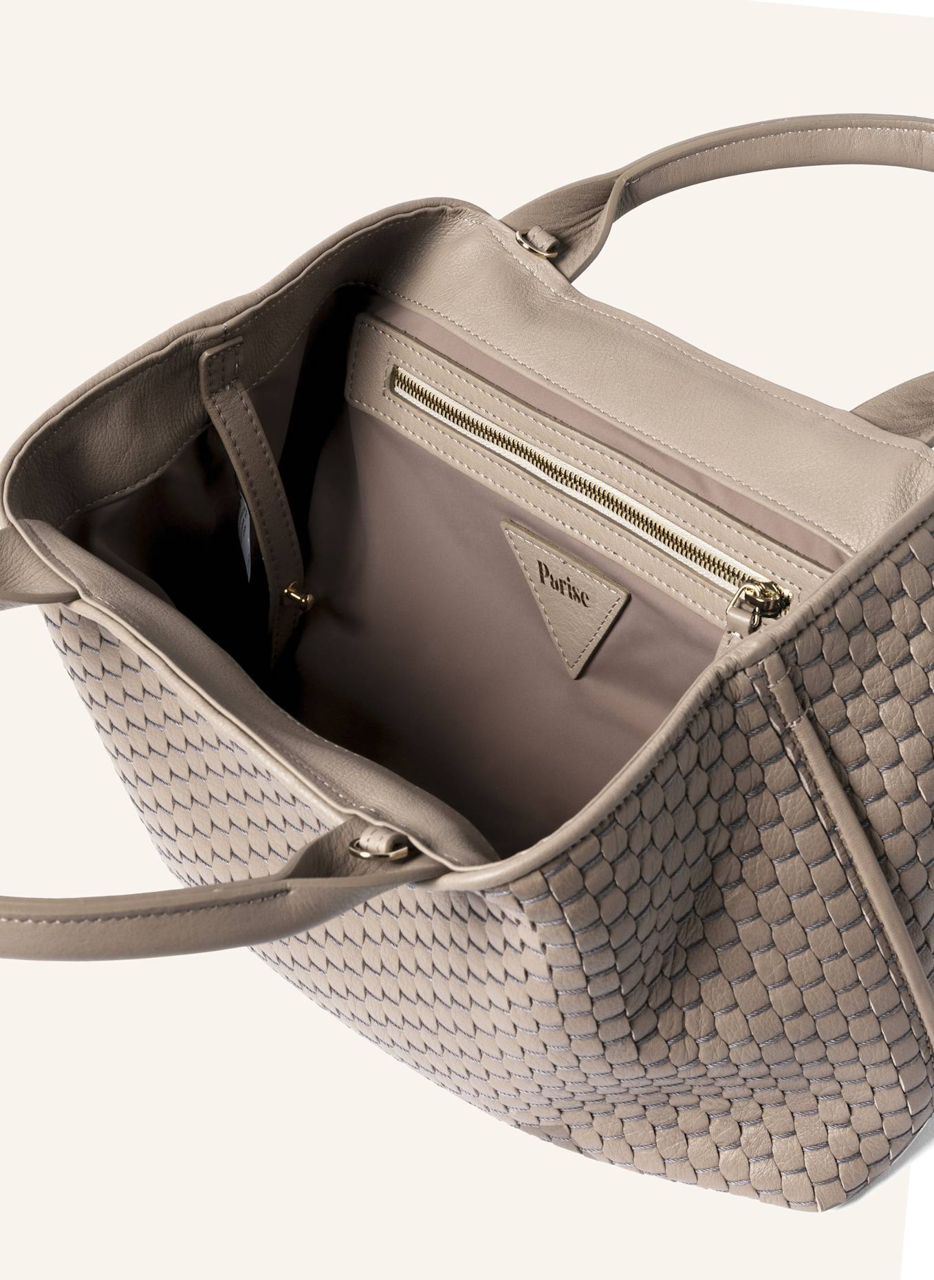 Parise Tote bag '60' SMALL: TAUPE