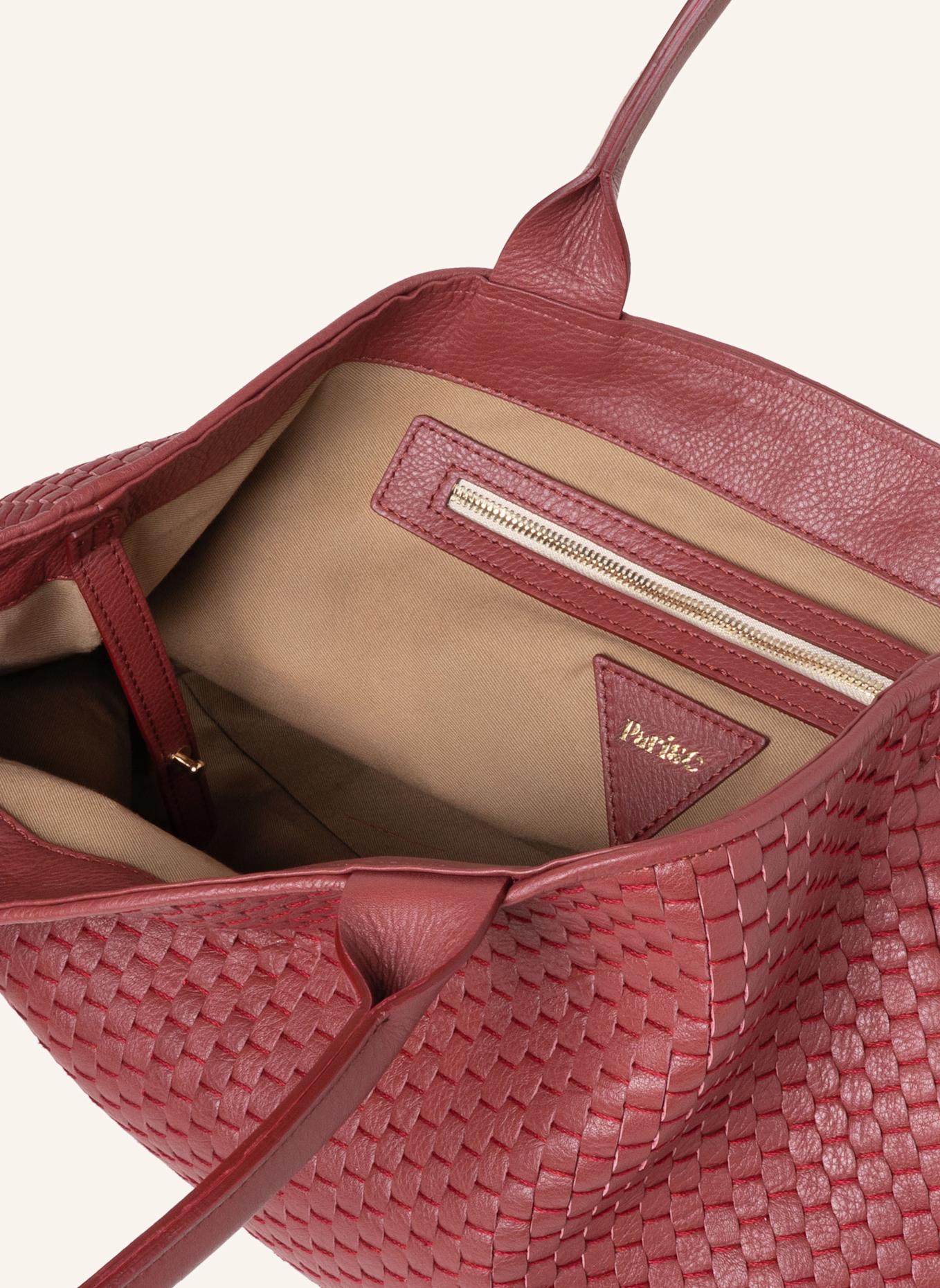 Parise Tote bag '60' MEDIUM: DUNKELROT