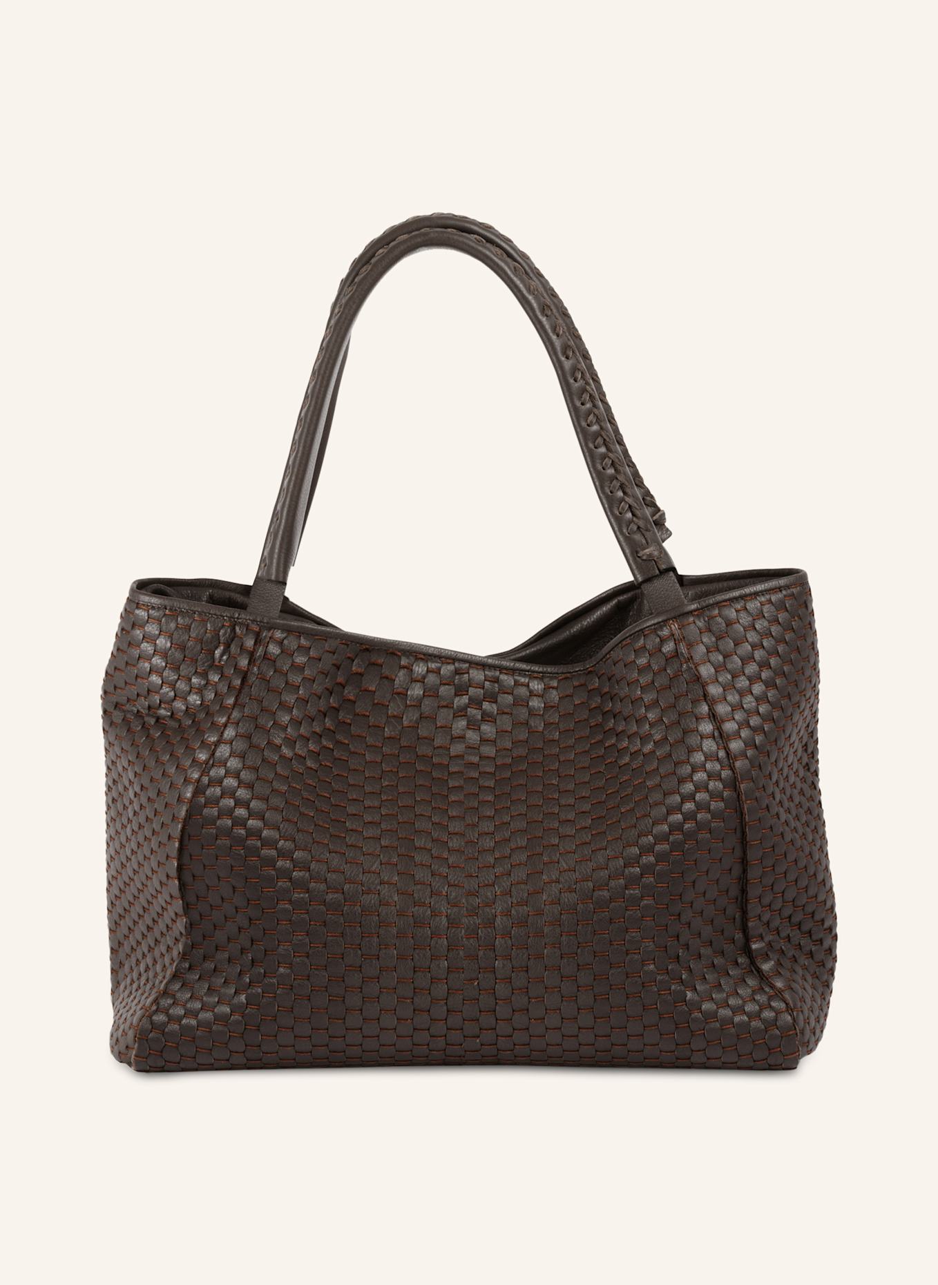 Parise Handtasche '09' OHNE FRANSEN: BRAUN/ DUNKELBRAUN