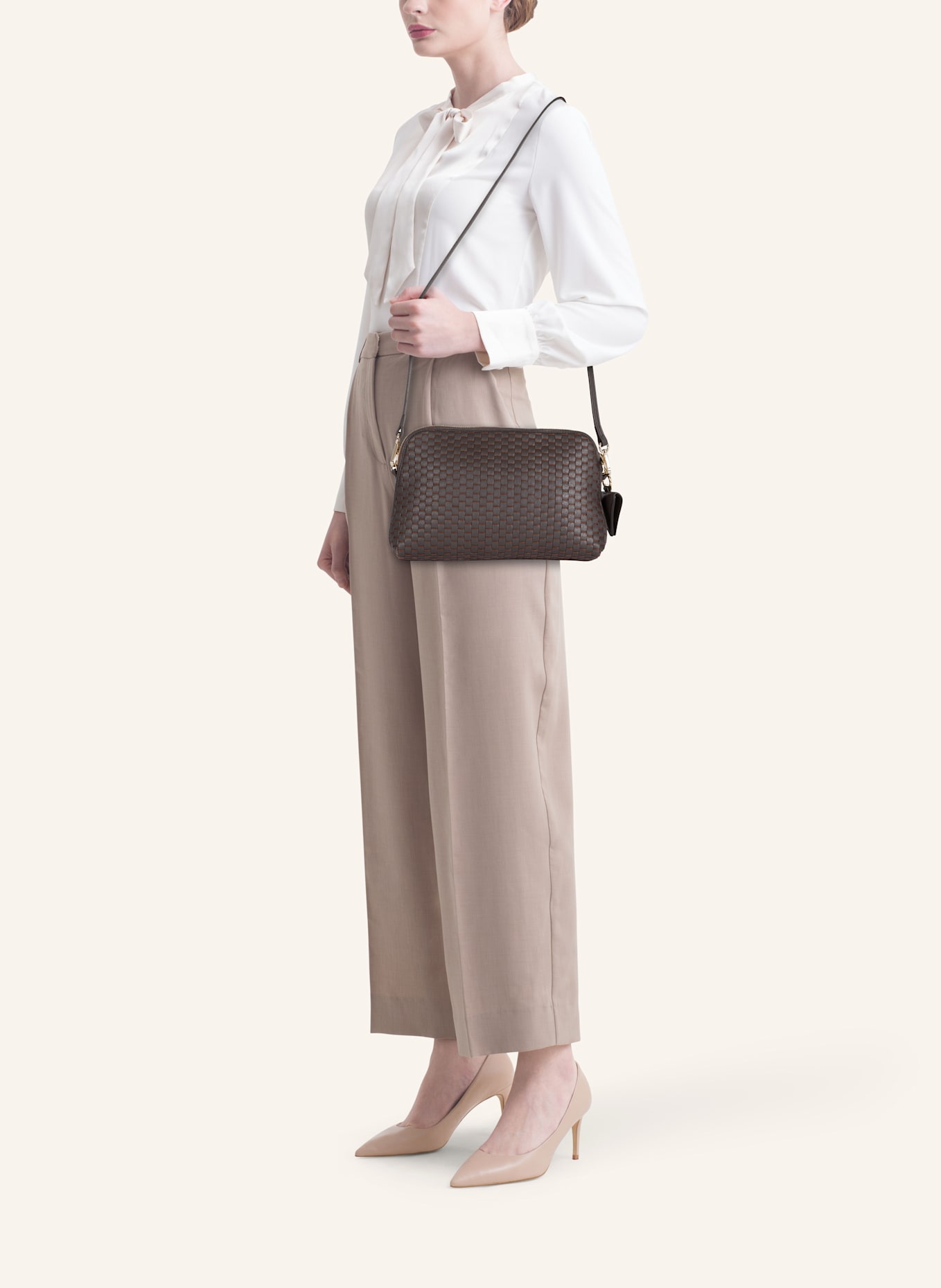 Parise Umhängetaschen '1789' MEDIUM: DUNKELBRAUN/ BRAUN