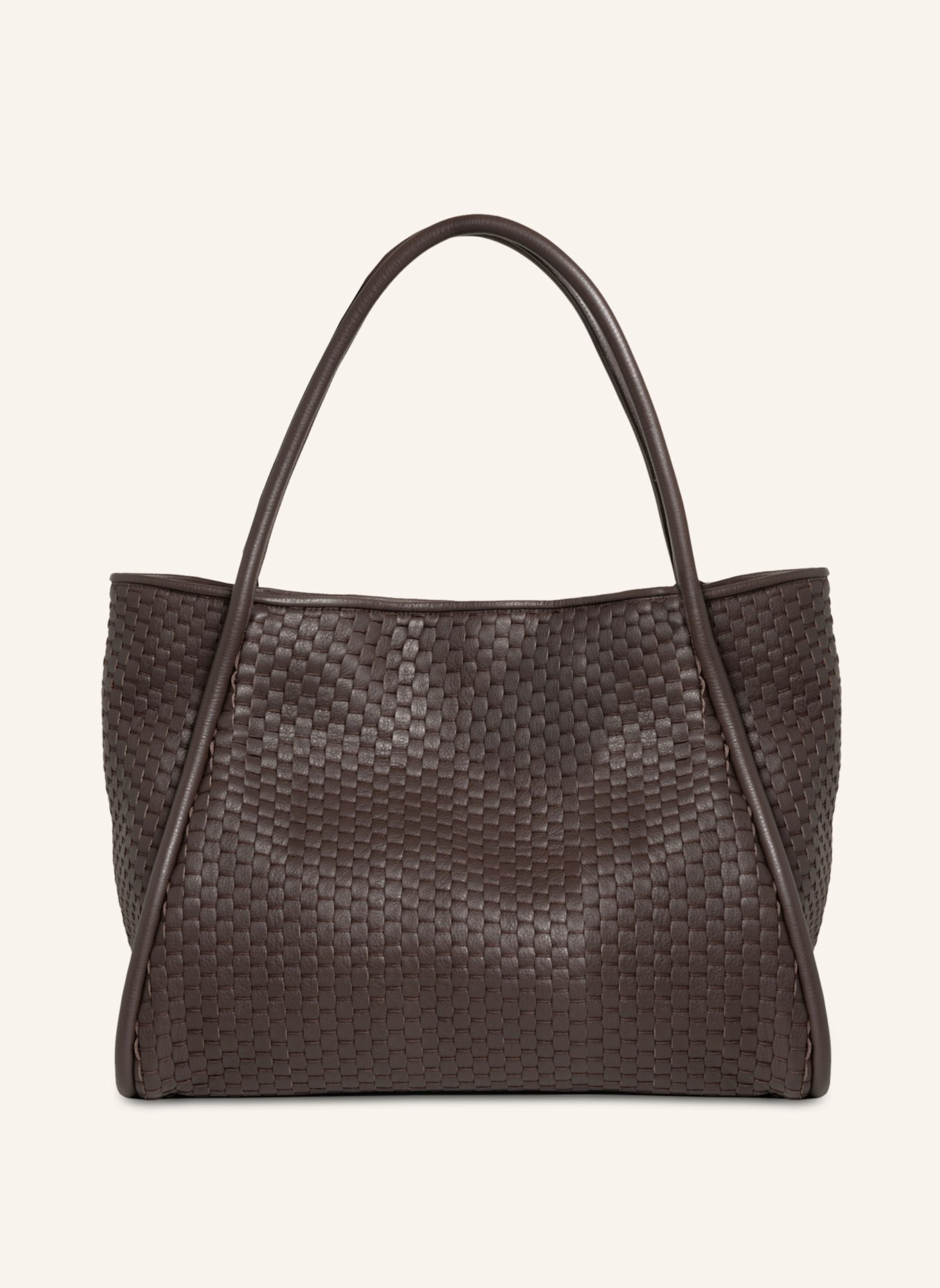 Parise Handtasche '09' RÖHRENFÖRMIG OHNE FRANSEN: BRAUN/ DUNKELBRAUN