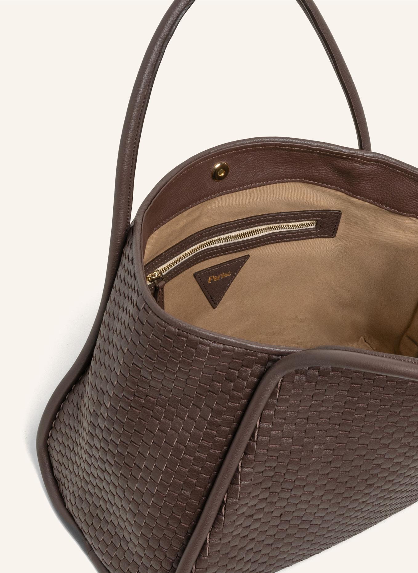 Parise Handtasche '09' RÖHRENFÖRMIG OHNE FRANSEN: BRAUN/ DUNKELBRAUN