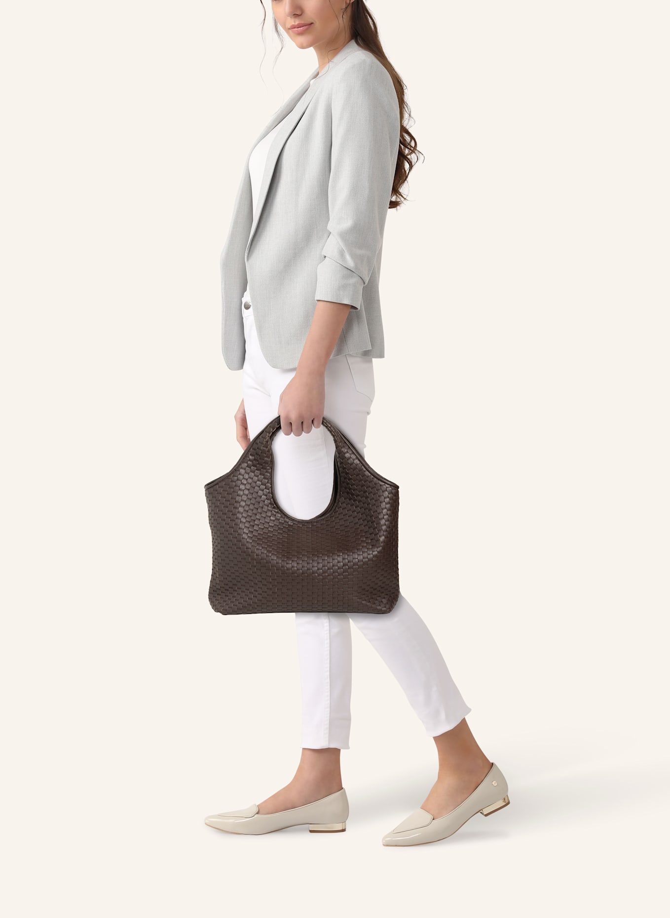 Parise Handtasche '1312': BRAUN/ DUNKELBRAUN