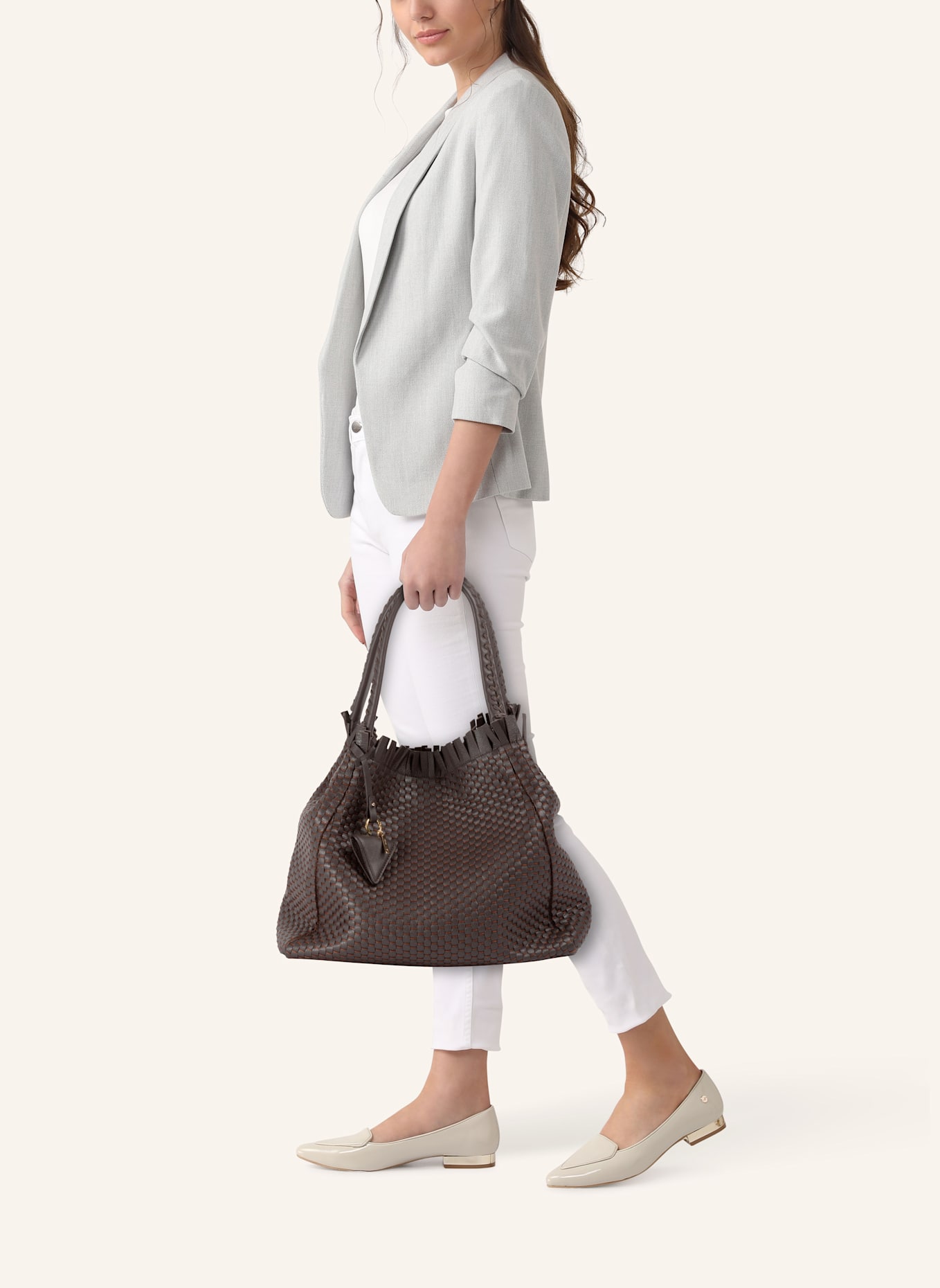 Parise Handtasche '09' MEDIUM: BRAUN/ DUNKELBRAUN