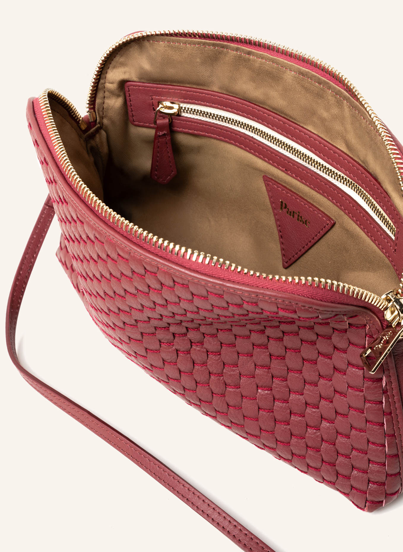 Parise Umhängetaschen '1789' MEDIUM: DUNKELROT