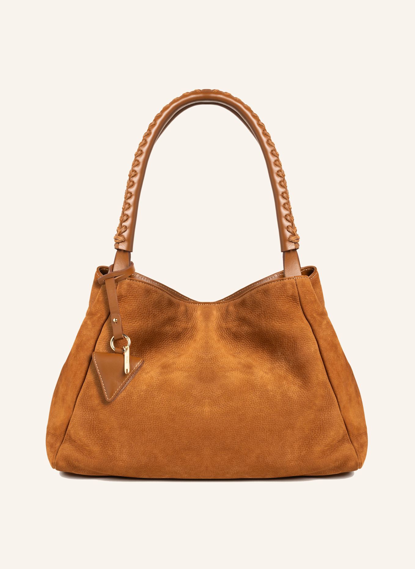 Parise Handtasche '09' OHNE FRANSEN: COGNAC