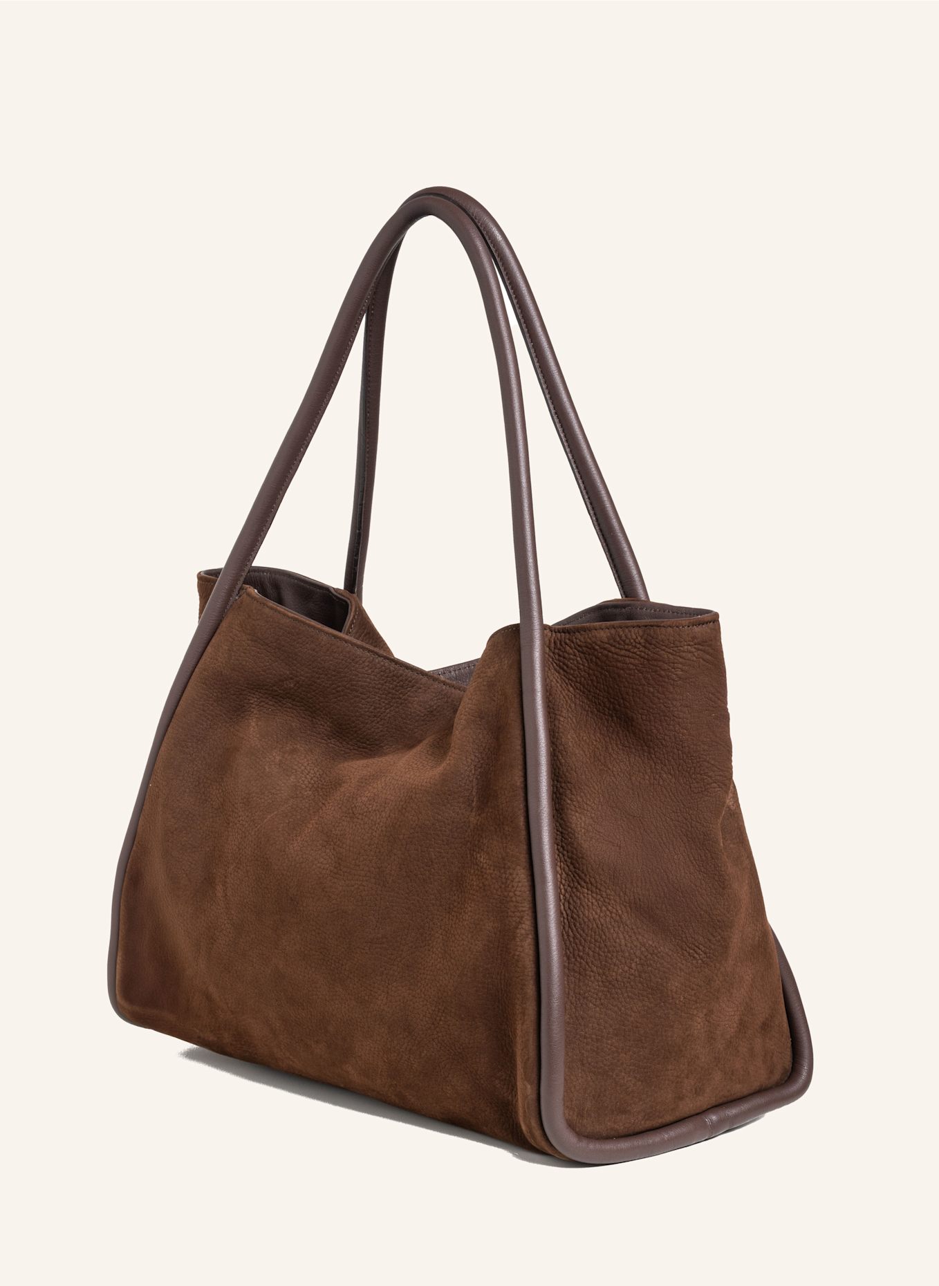 Parise Handtasche '09' RÖHRENFÖRMIG OHNE FRANSEN: DUNKELBRAUN/ BRAUN