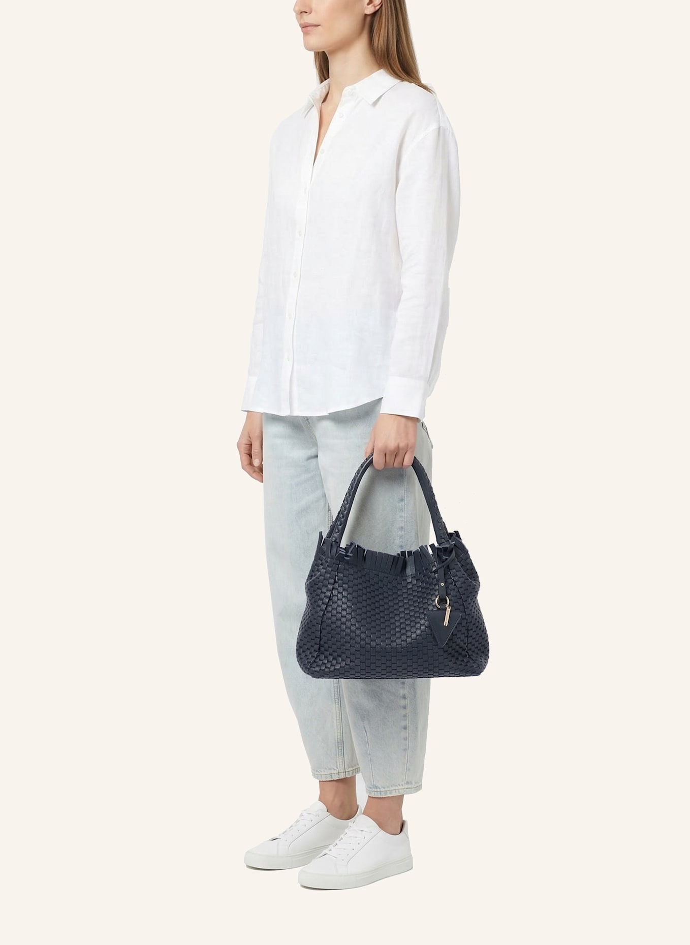 Parise Handtasche '09' SMALL: BLAU/ DUNKELBLAU