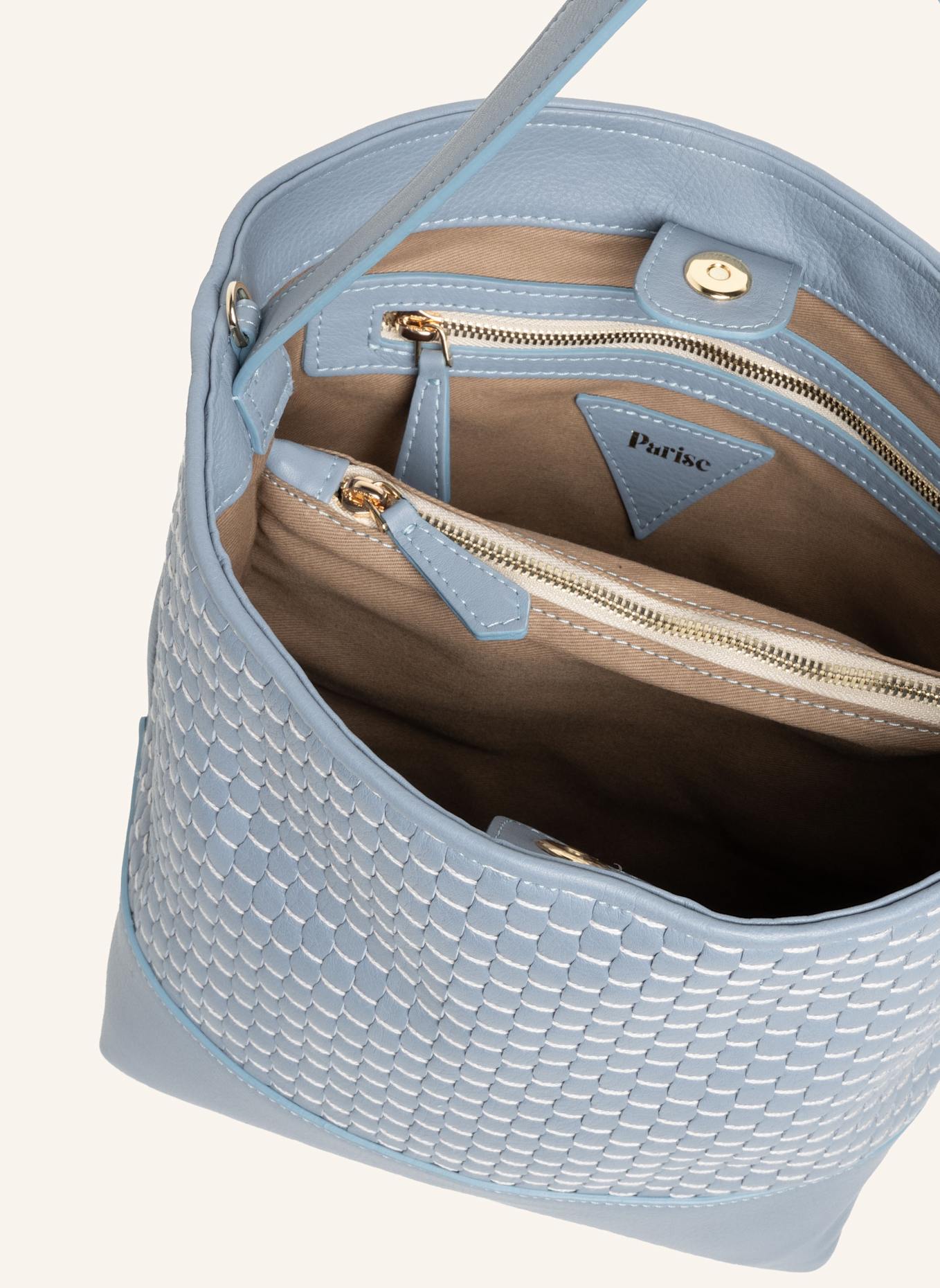 Parise Beuteltasche '51' MEDIUM: HELLBLAU/ BLAU