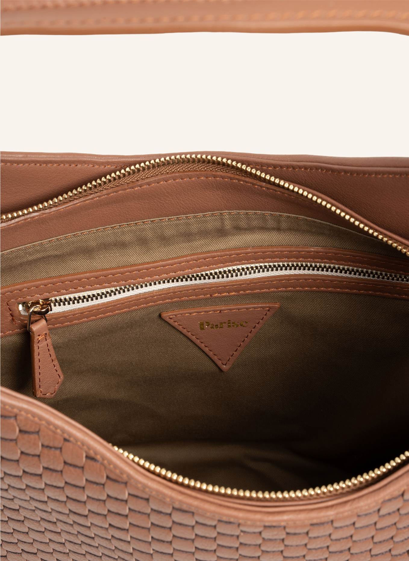 Parise Schultertaschen '697': COGNAC