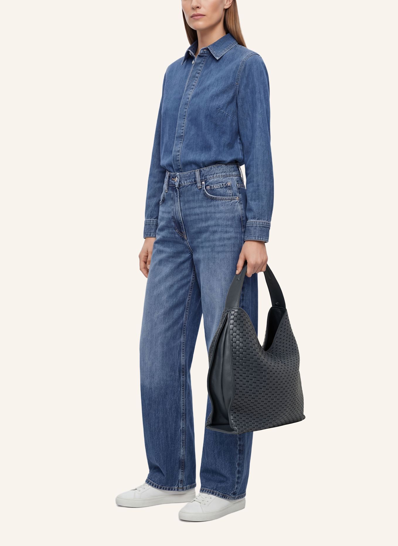 Parise Schultertaschen '697': BLAU/ DUNKELBLAU