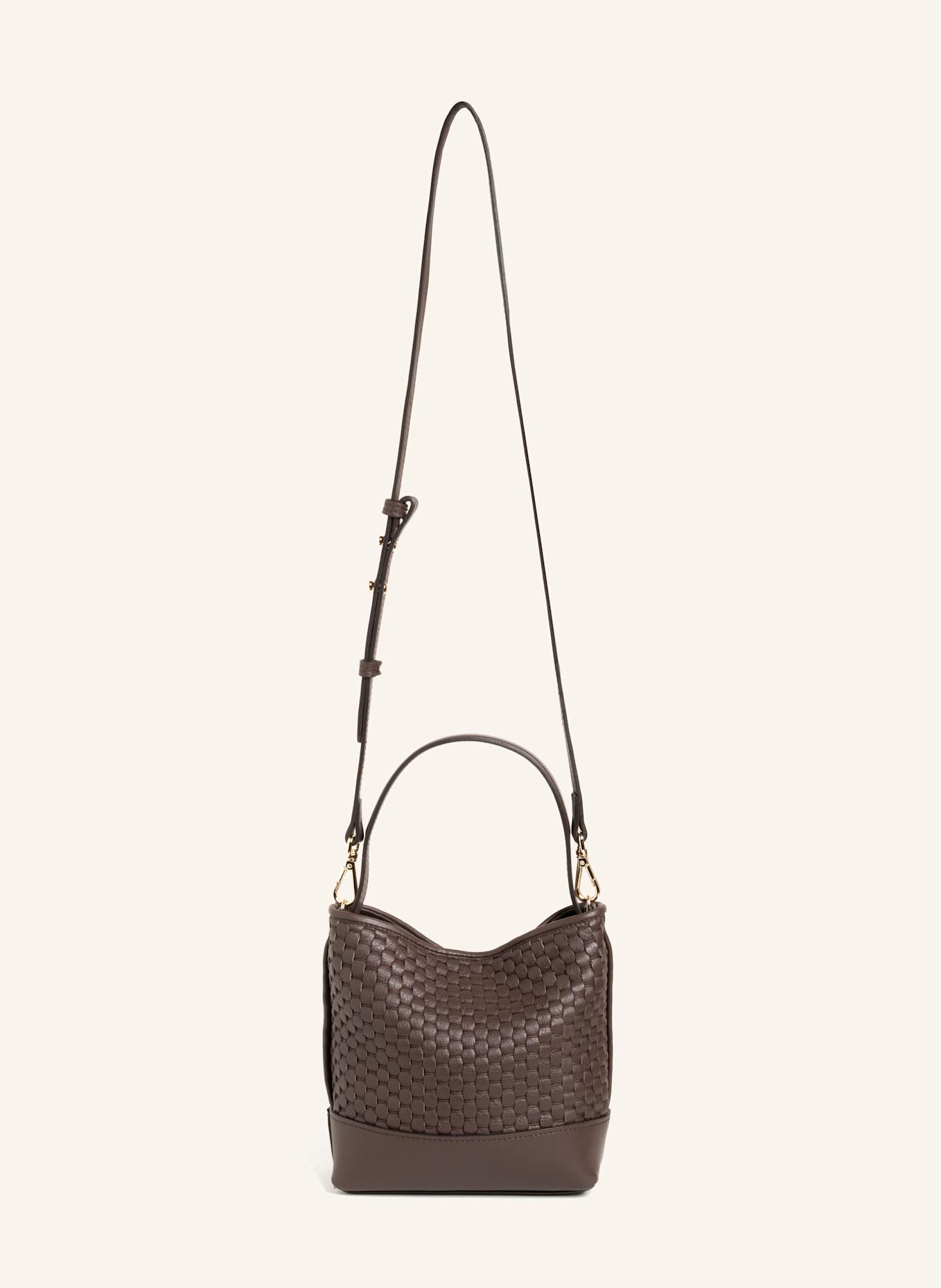Parise Beuteltasche '51' SMALL: DUNKELBRAUN/ BRAUN