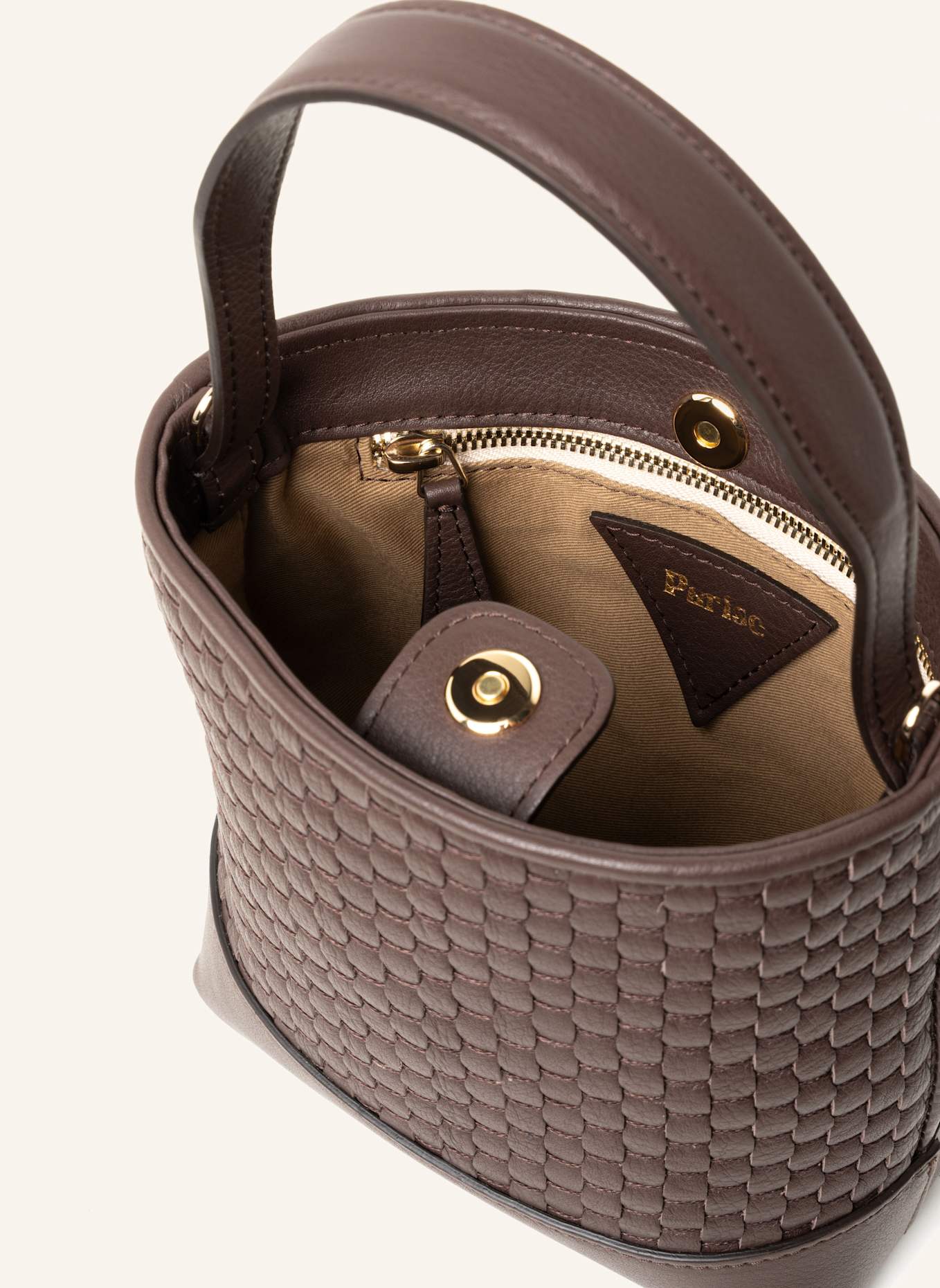 Parise Beuteltasche '51' SMALL: DUNKELBRAUN/ BRAUN