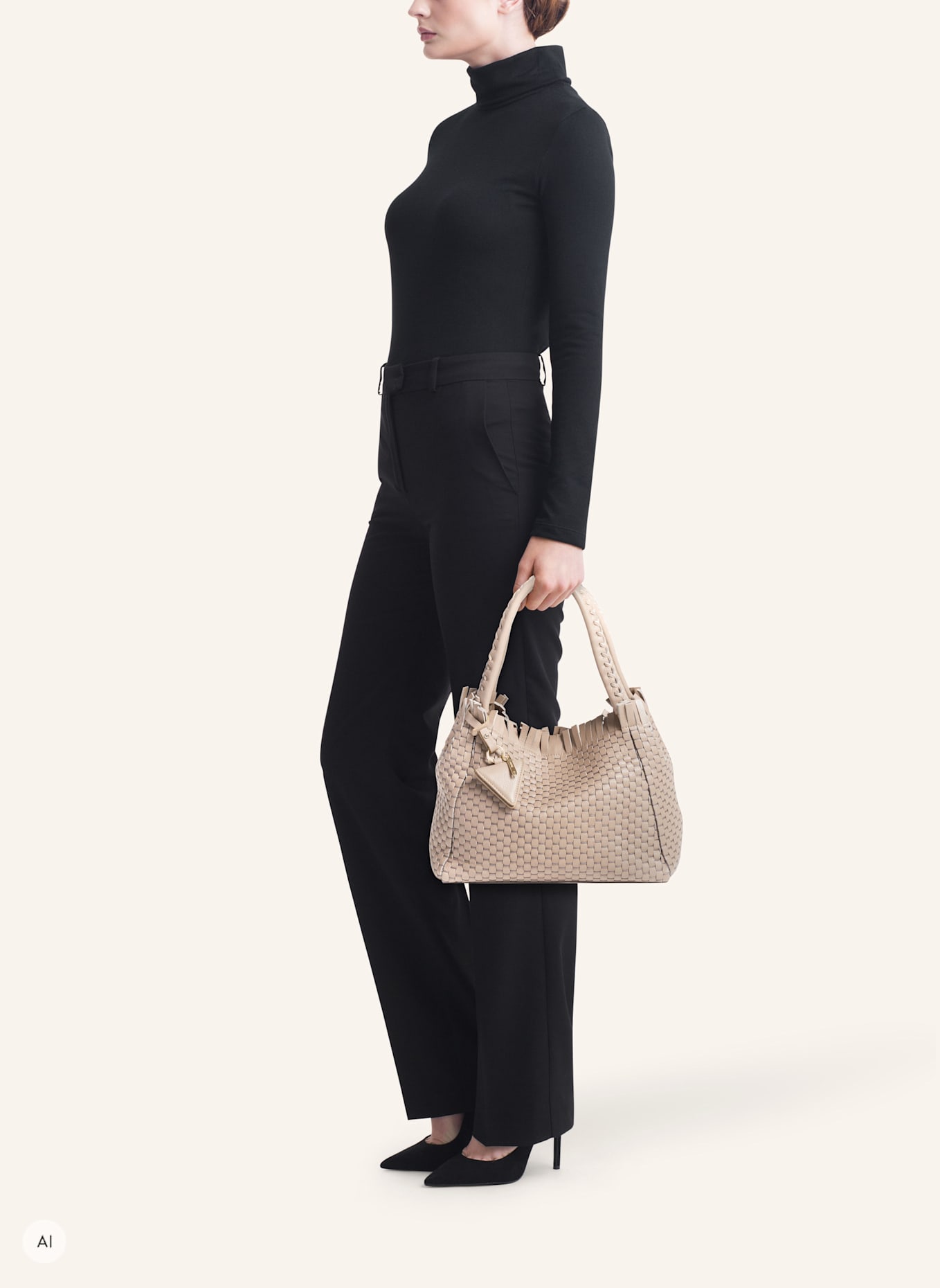 Parise Handtasche '09' SMALL: TAUPE