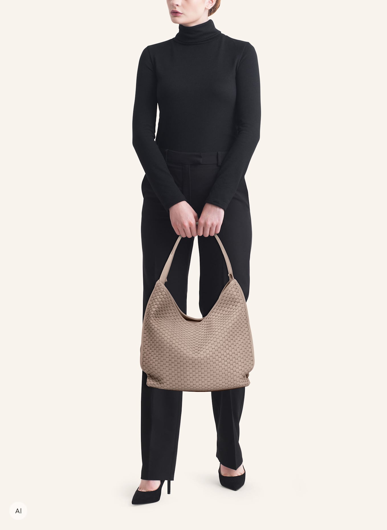 Parise Schultertaschen '697': TAUPE