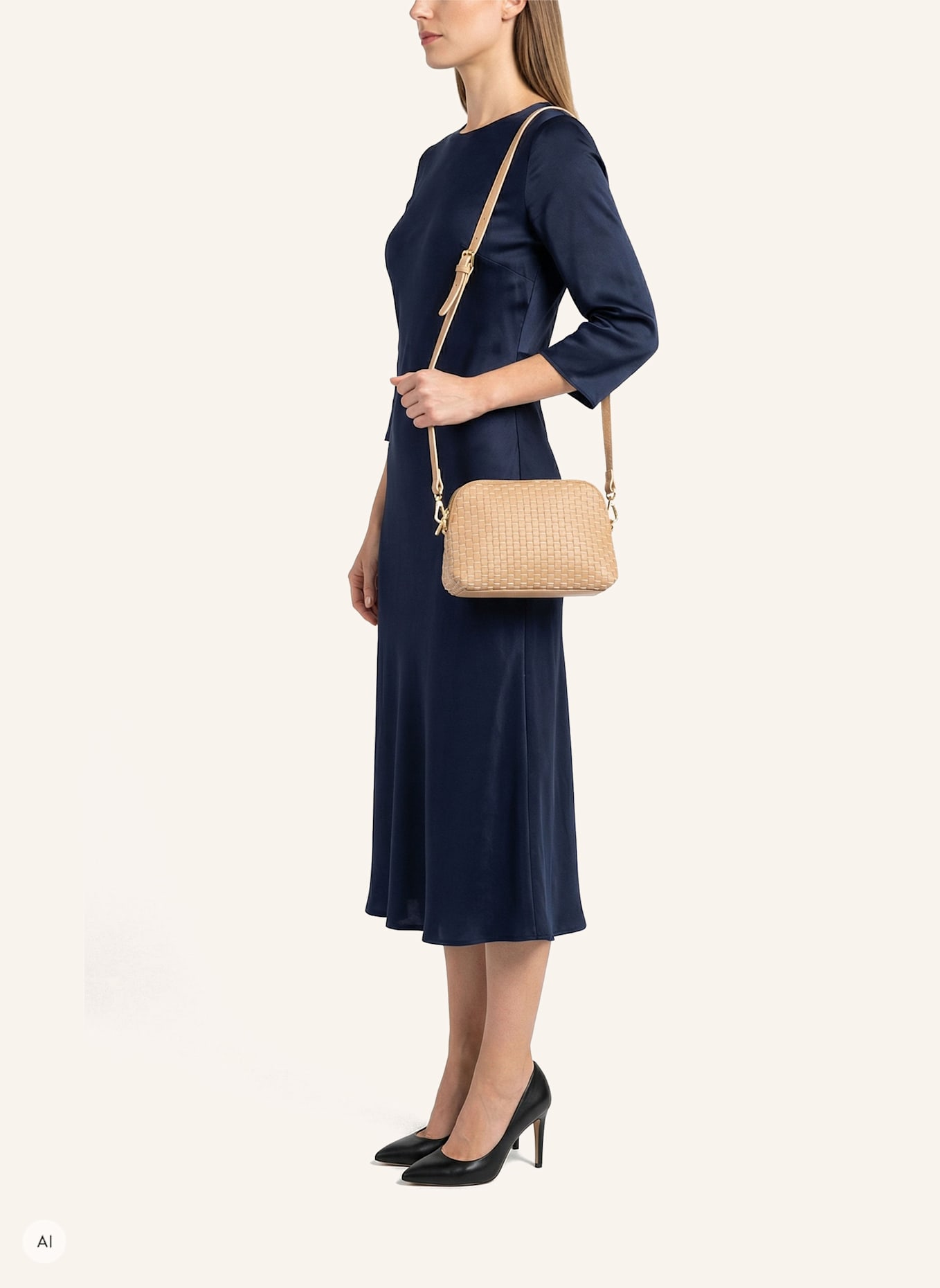 Parise Schoudertassen '1789' SMALL: CAMEL/ BEIGE