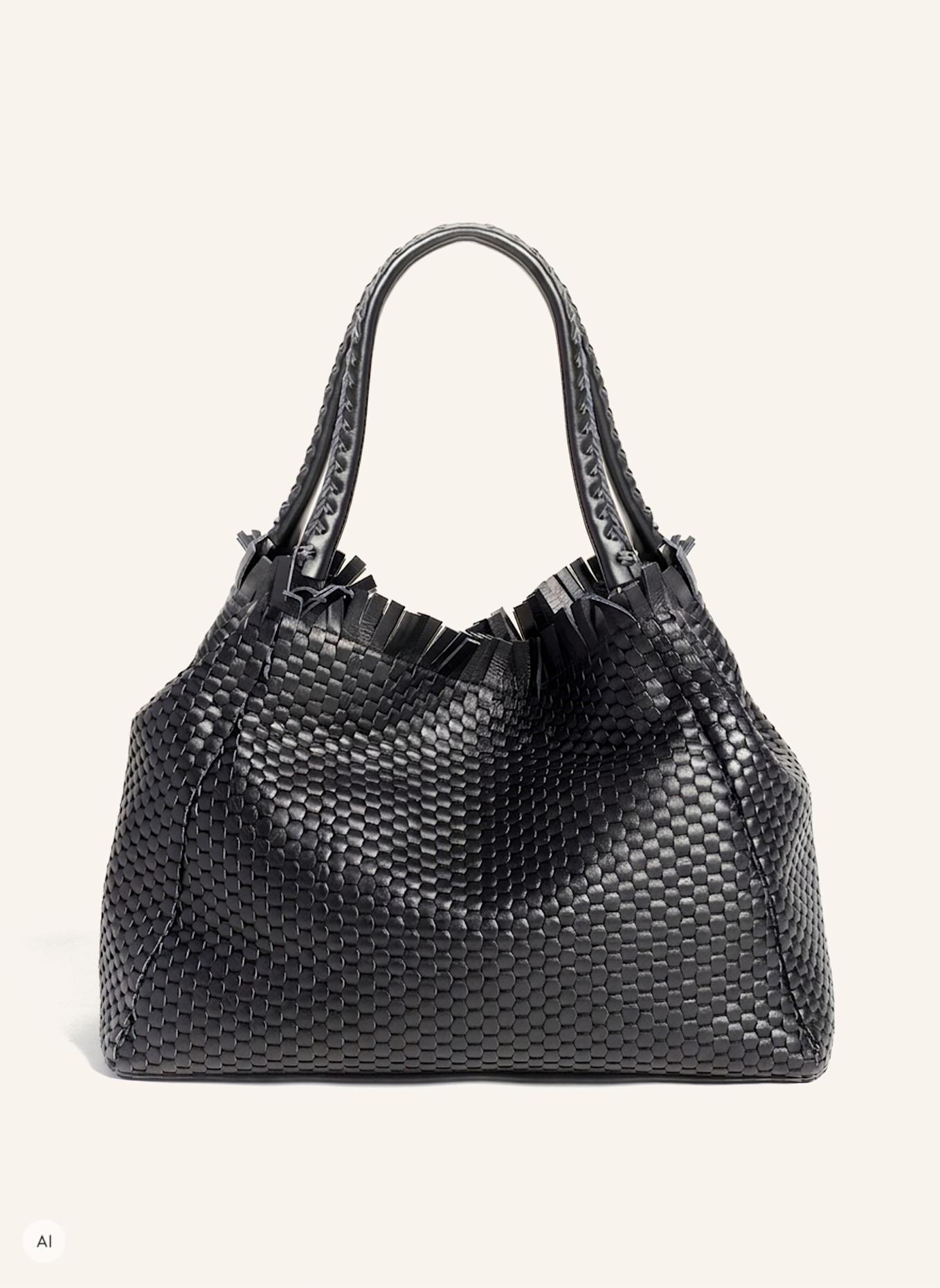 Parise '09' LARGE Handbag: BLACK