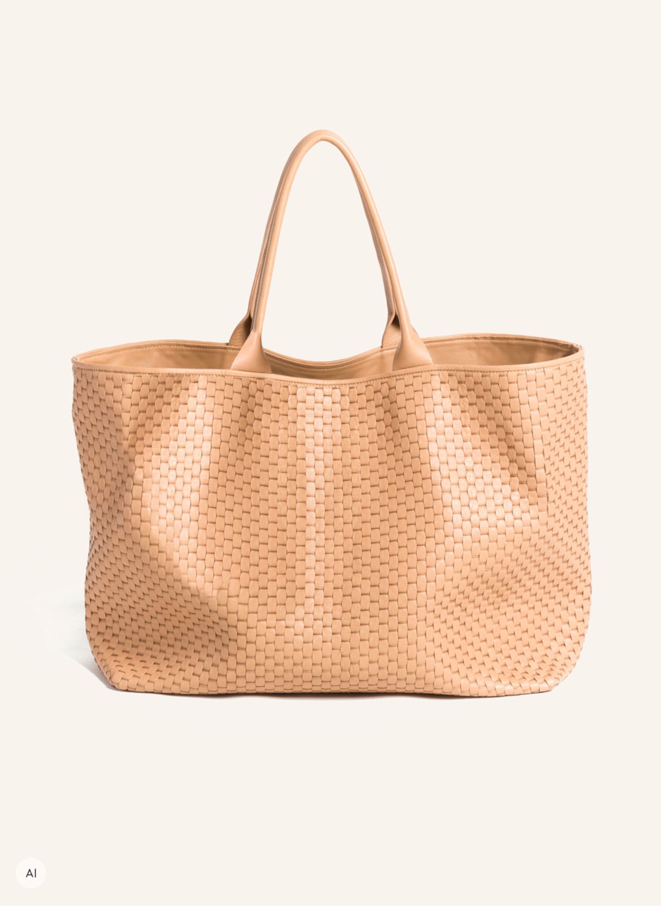 Parise Tote bag '60' LARGE: BEIGE / CAMEL