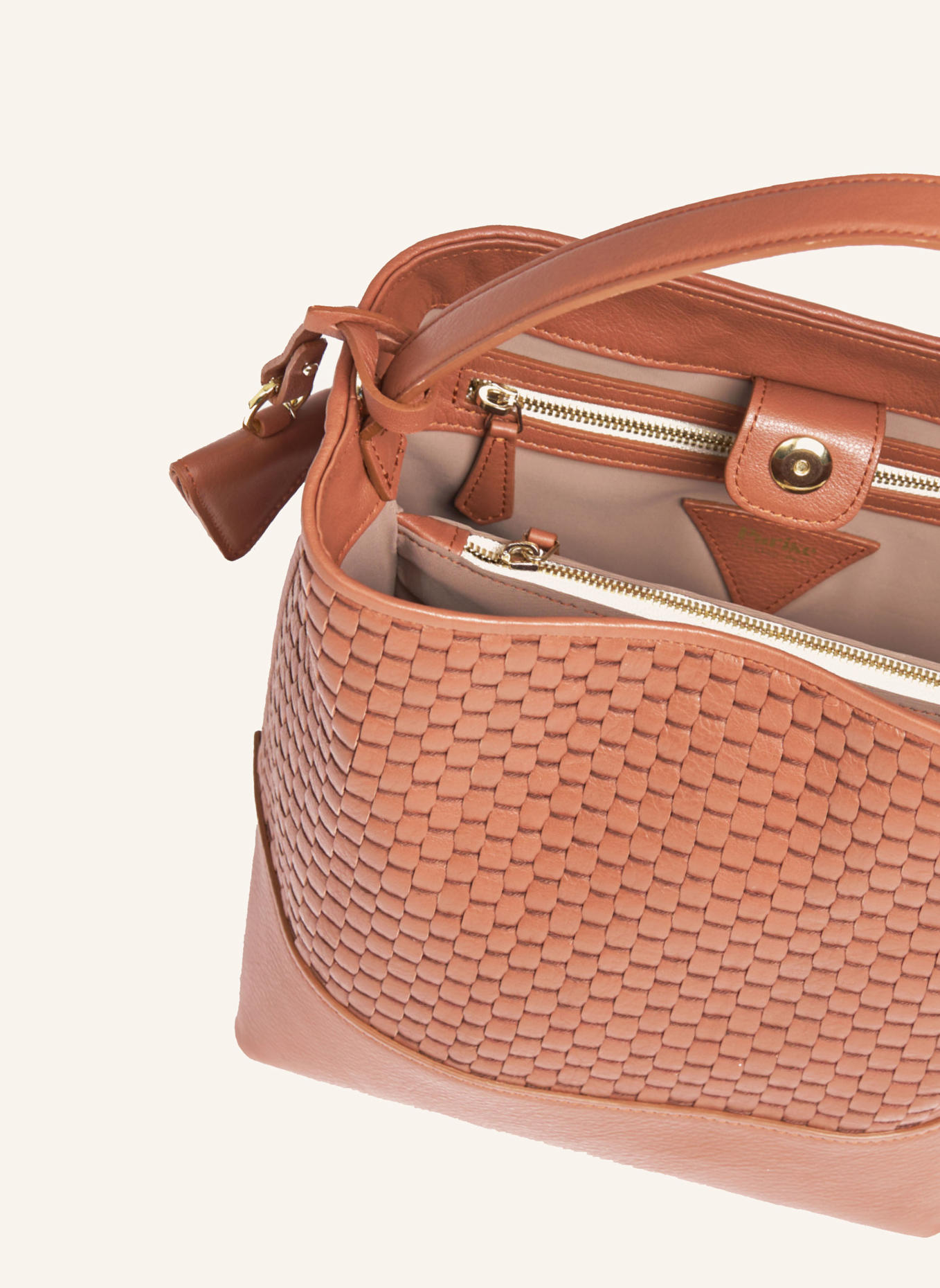 Parise Beuteltasche '51' MEDIUM: COGNAC