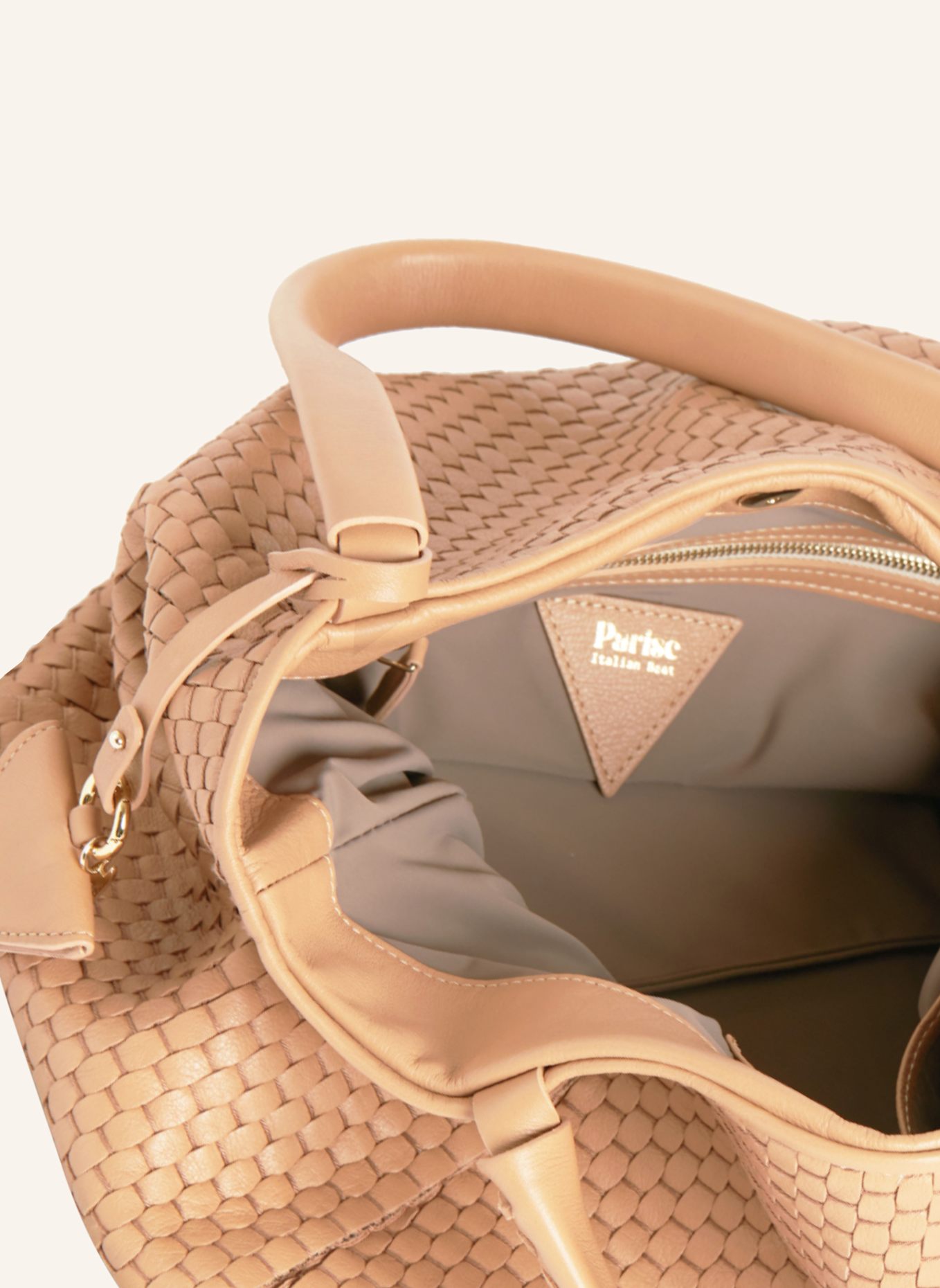 Parise Handtasche '09' OHNE FRANSEN: BEIGE/ CAMEL