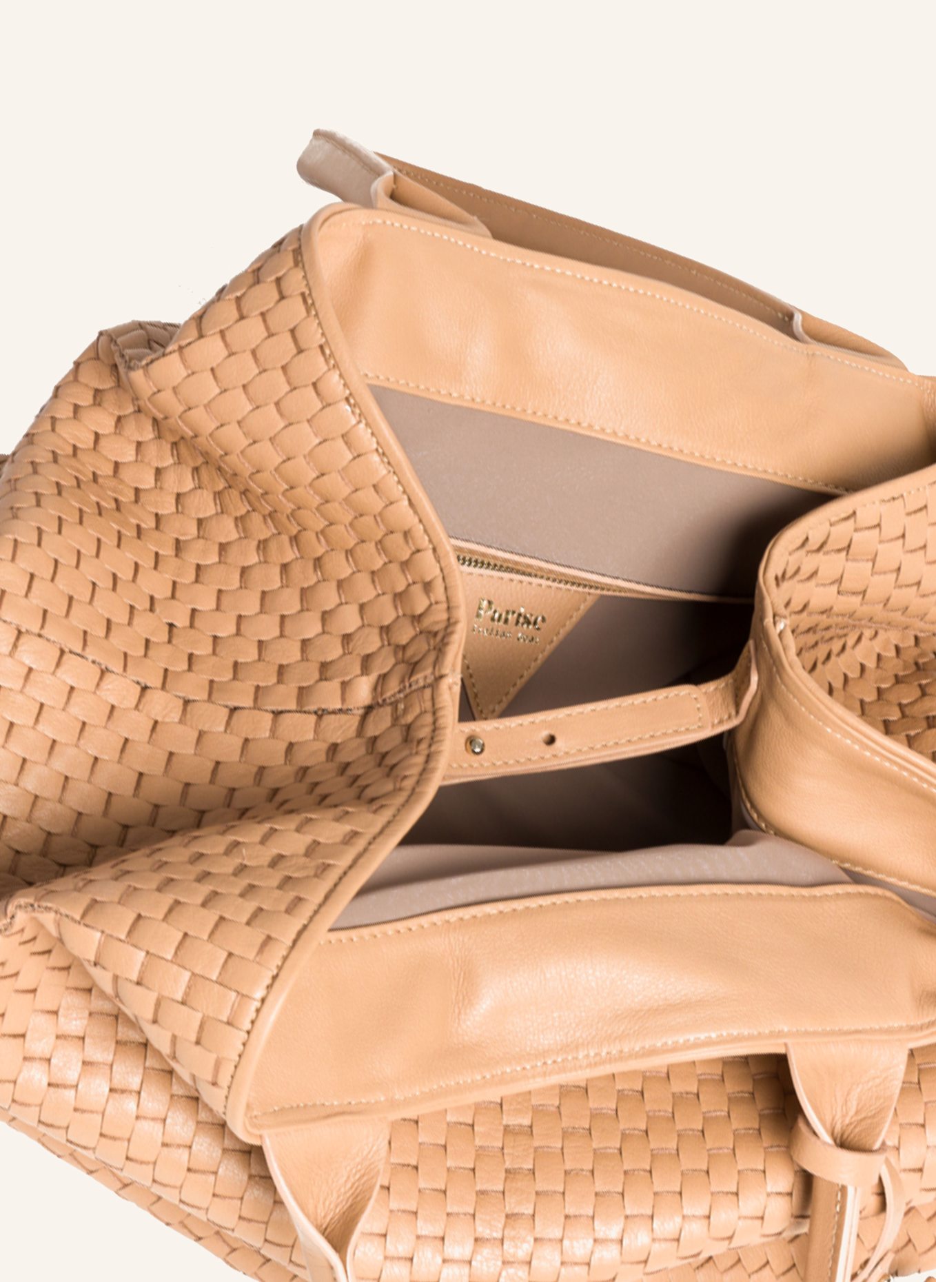 Parise Tote bag '60' LARGE: BEIGE/ CAMEL