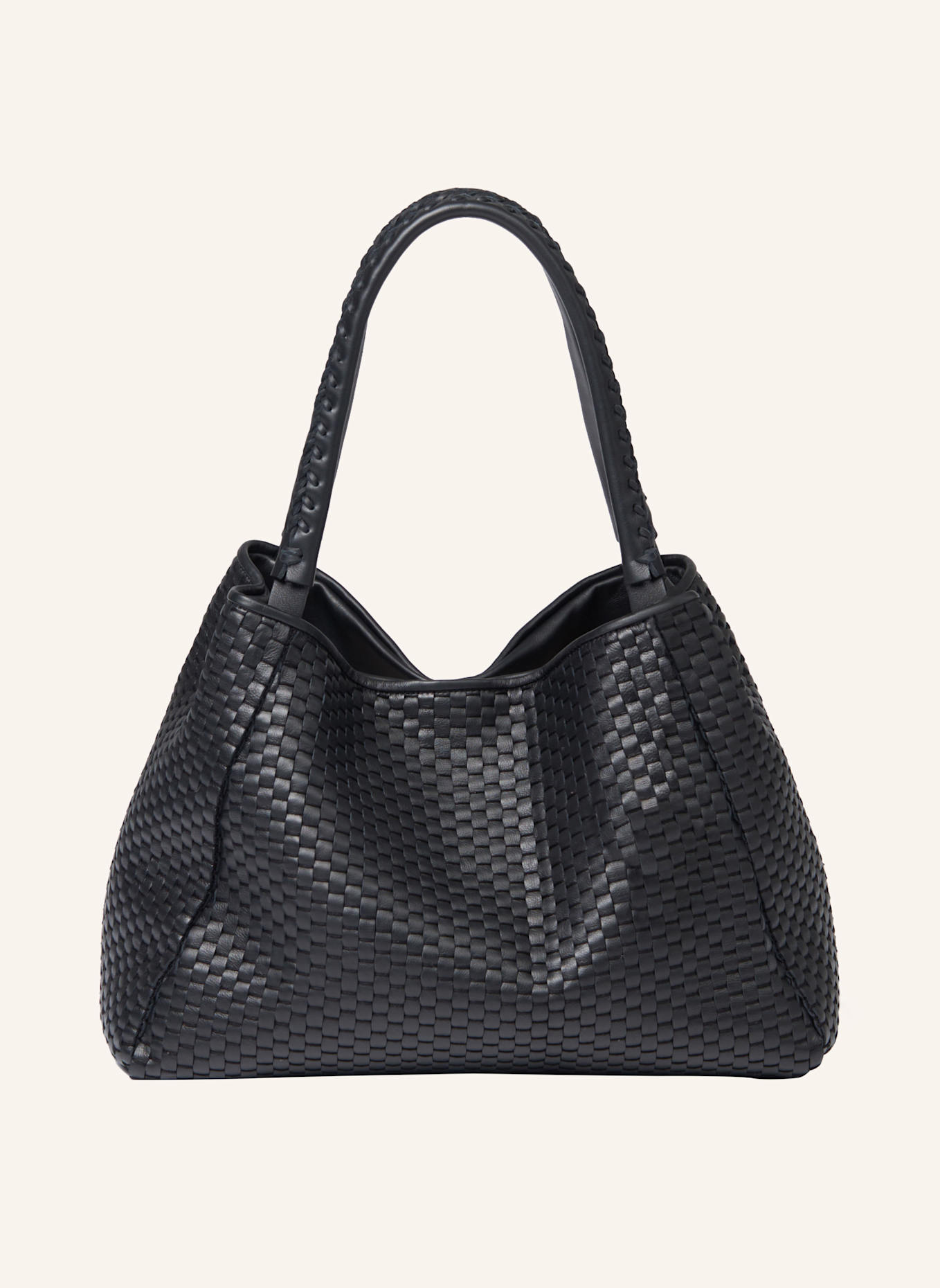 Parise Handtasche '09' OHNE FRANSEN: SCHWARZ