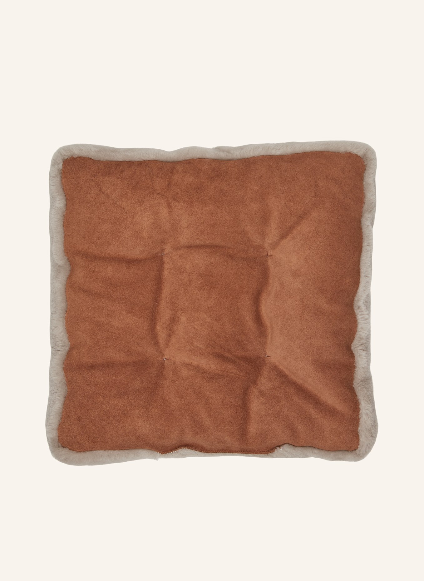 Natures Collection Fellkissen Mokassin Stuhl Fellkissen: SILBER