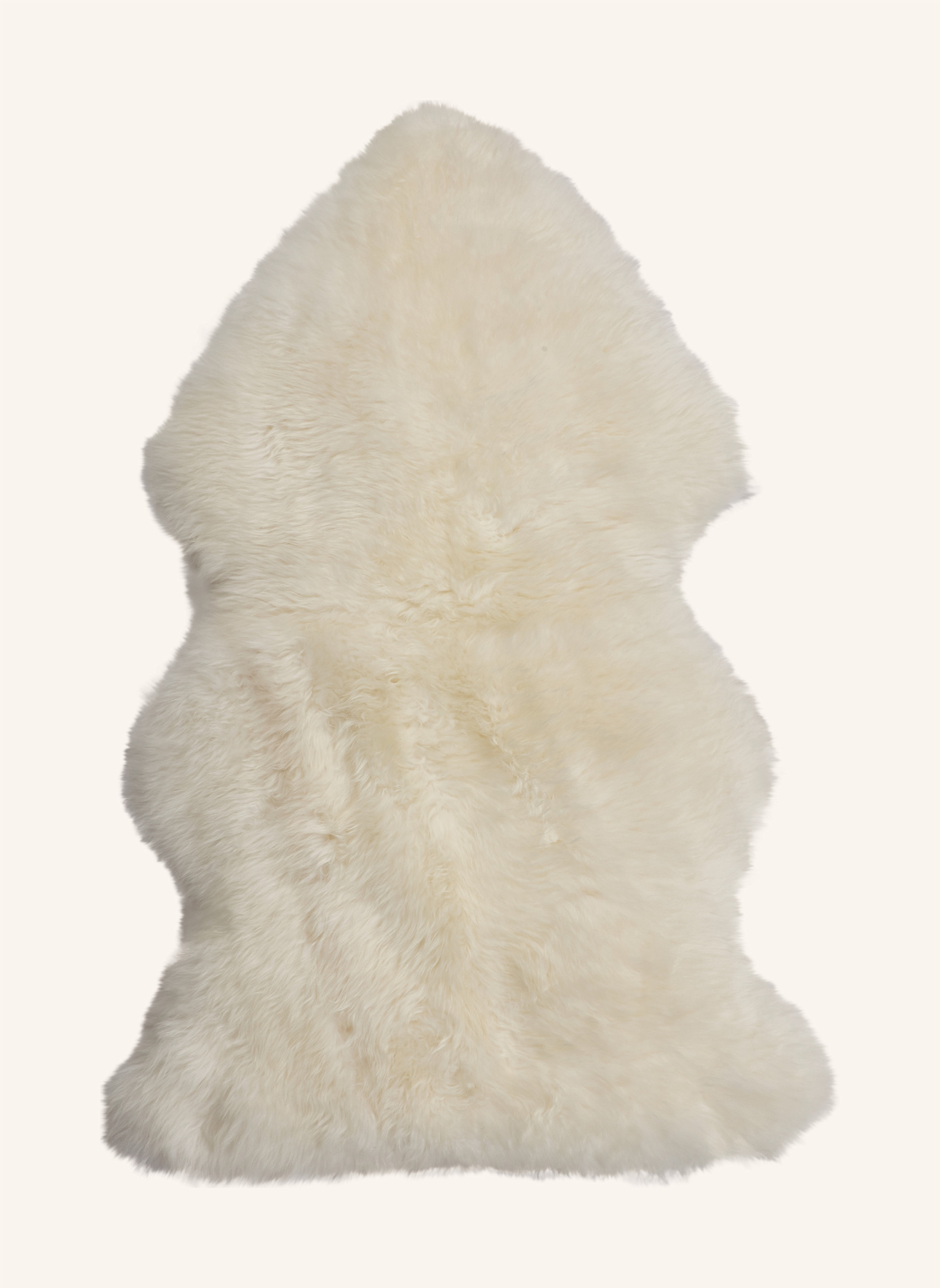 Natures Collection Lammfell Teppich: WEISS