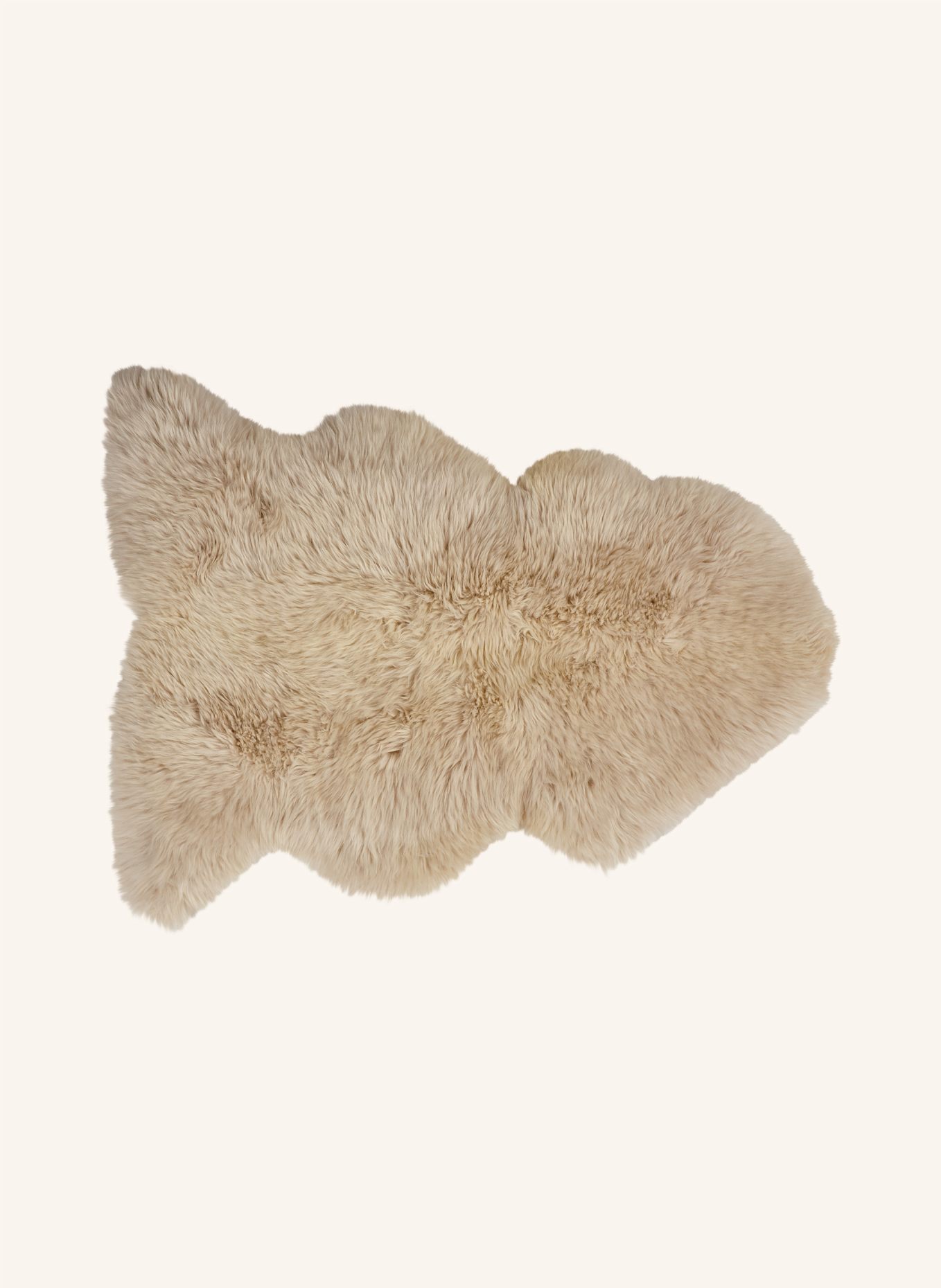 Natures Collection Lammfell Teppich: BEIGE