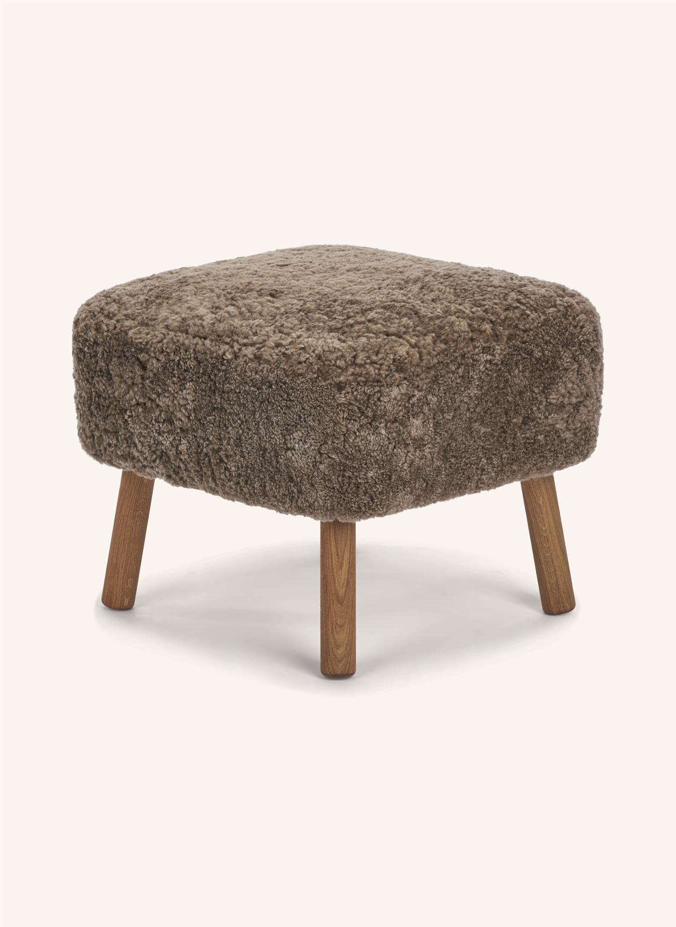 Natures Collection Hocker EMIL: HELLBRAUN