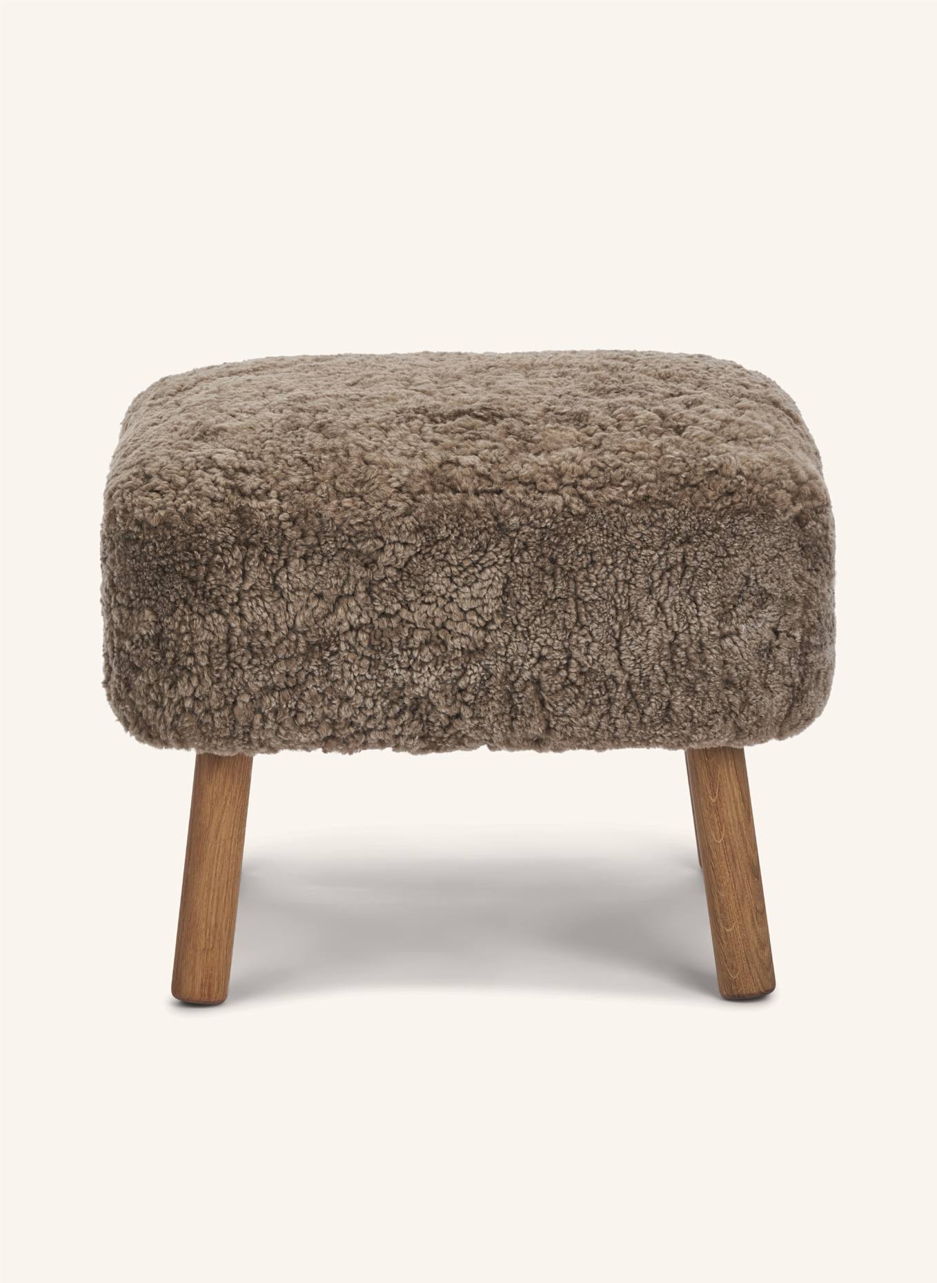 Natures Collection Hocker EMIL: HELLBRAUN