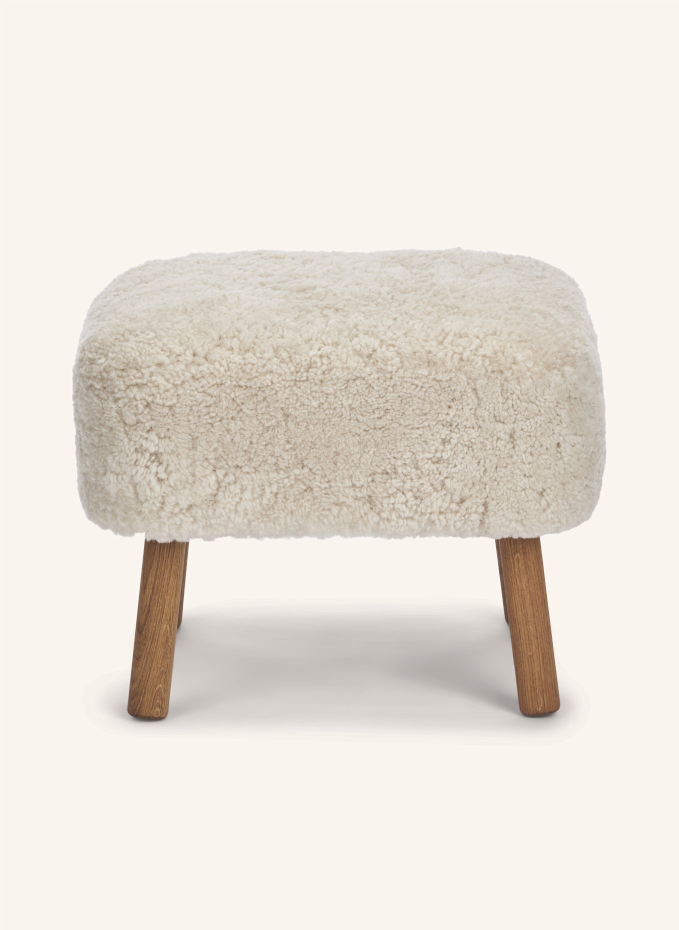 Natures Collection Hocker EMIL: BEIGE/ HELLBRAUN