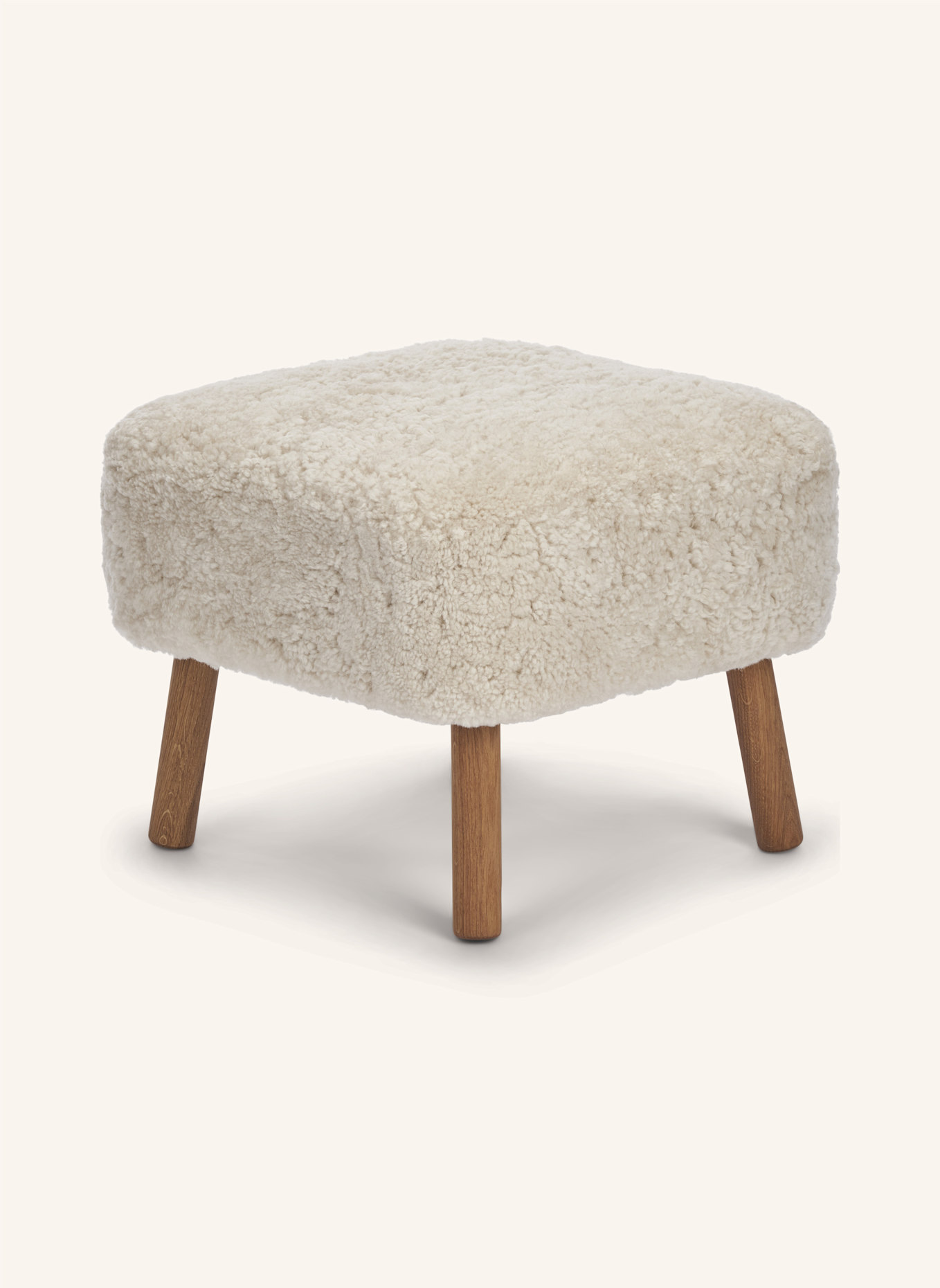 Natures Collection Hocker EMIL: BEIGE/ HELLBRAUN