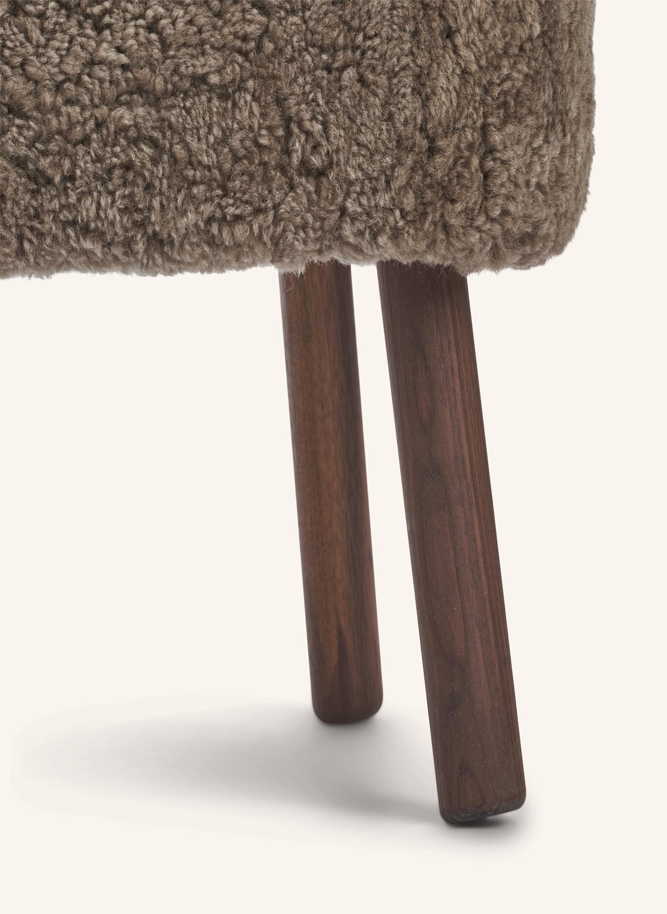 Natures Collection Hocker EMIL: TAUPE/ DUNKELBRAUN