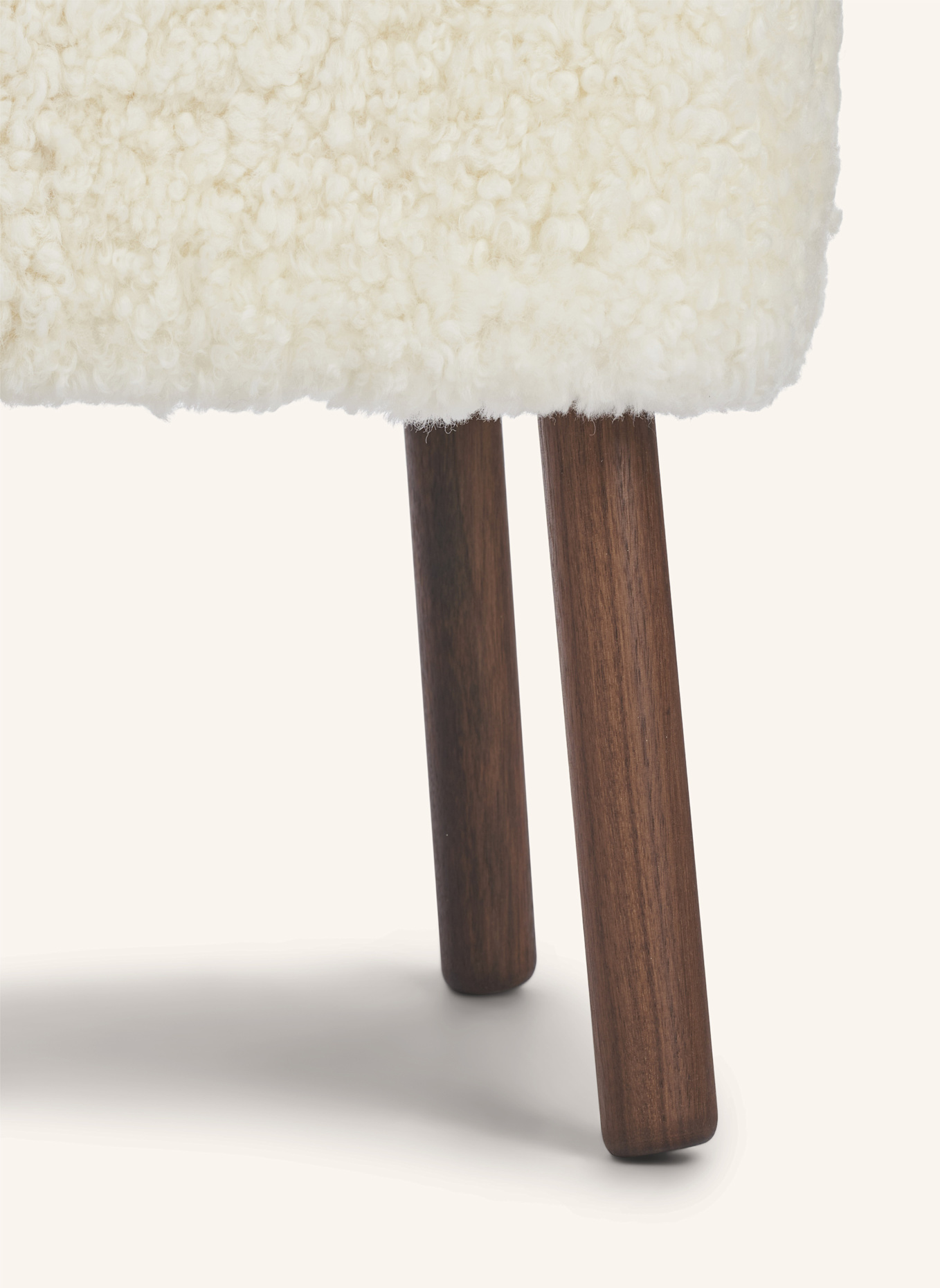 Natures Collection Hocker EMIL: WEISS/ DUNKELBRAUN