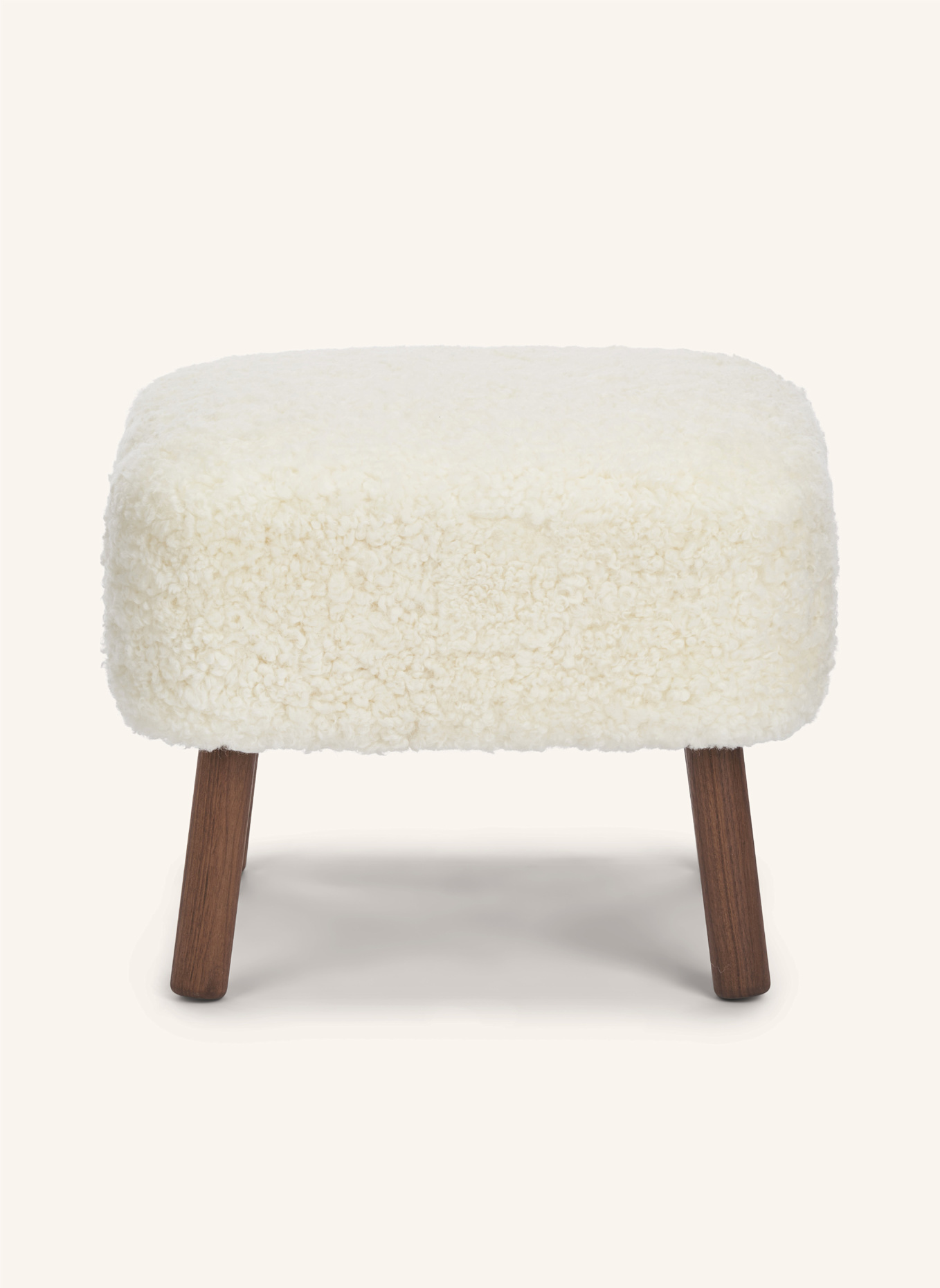 Natures Collection Hocker EMIL: WEISS/ DUNKELBRAUN